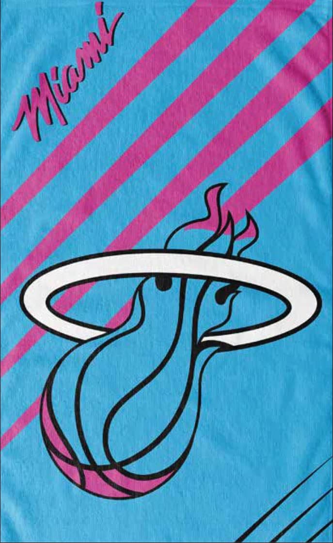Pure EssenceMiami Heat Sport Beach Towel - Officially Licensed Merchandise