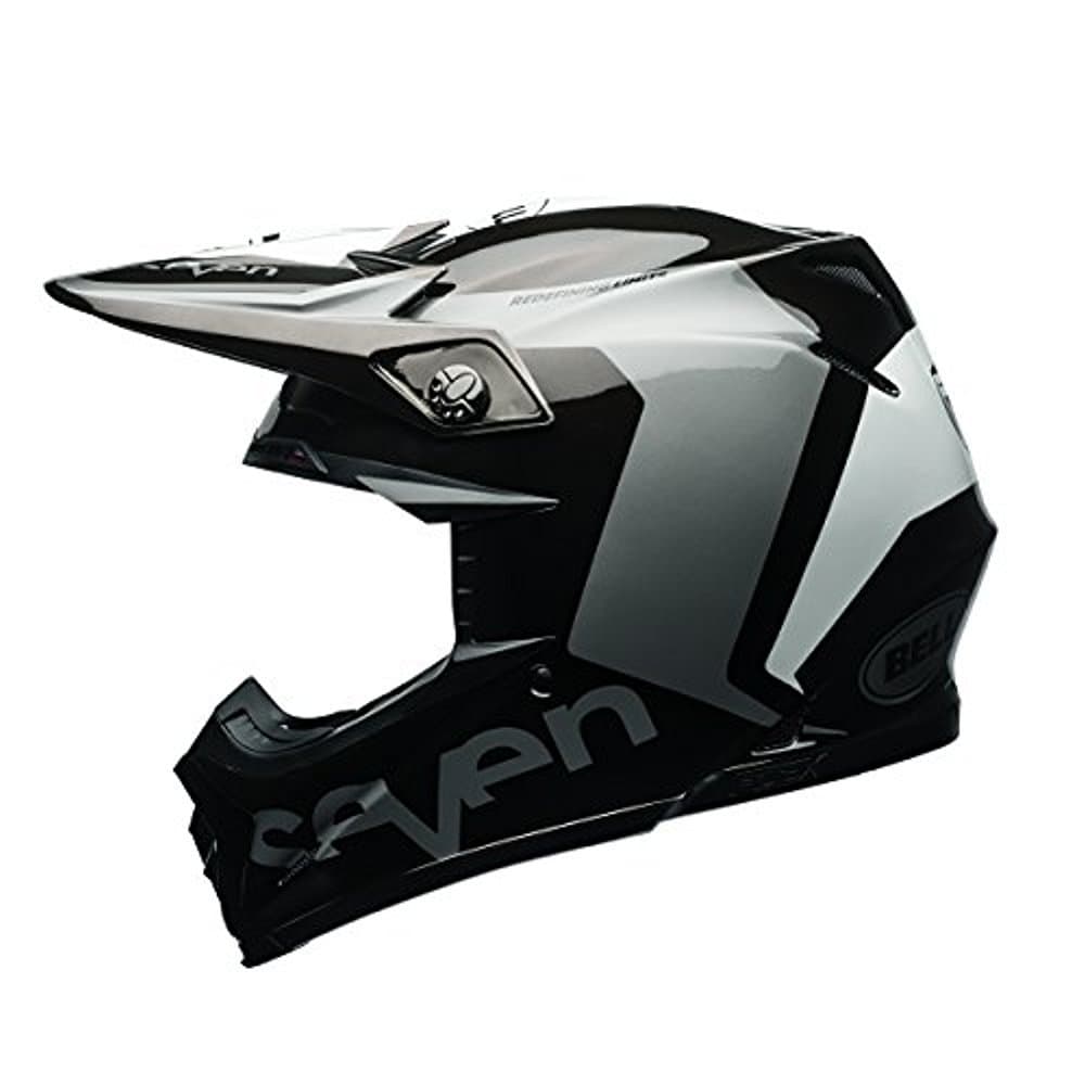 Bell Moto-9 Flex Off-Road Motorcycle Helmet (Seven Rogue Black/Chrome, X-Large)