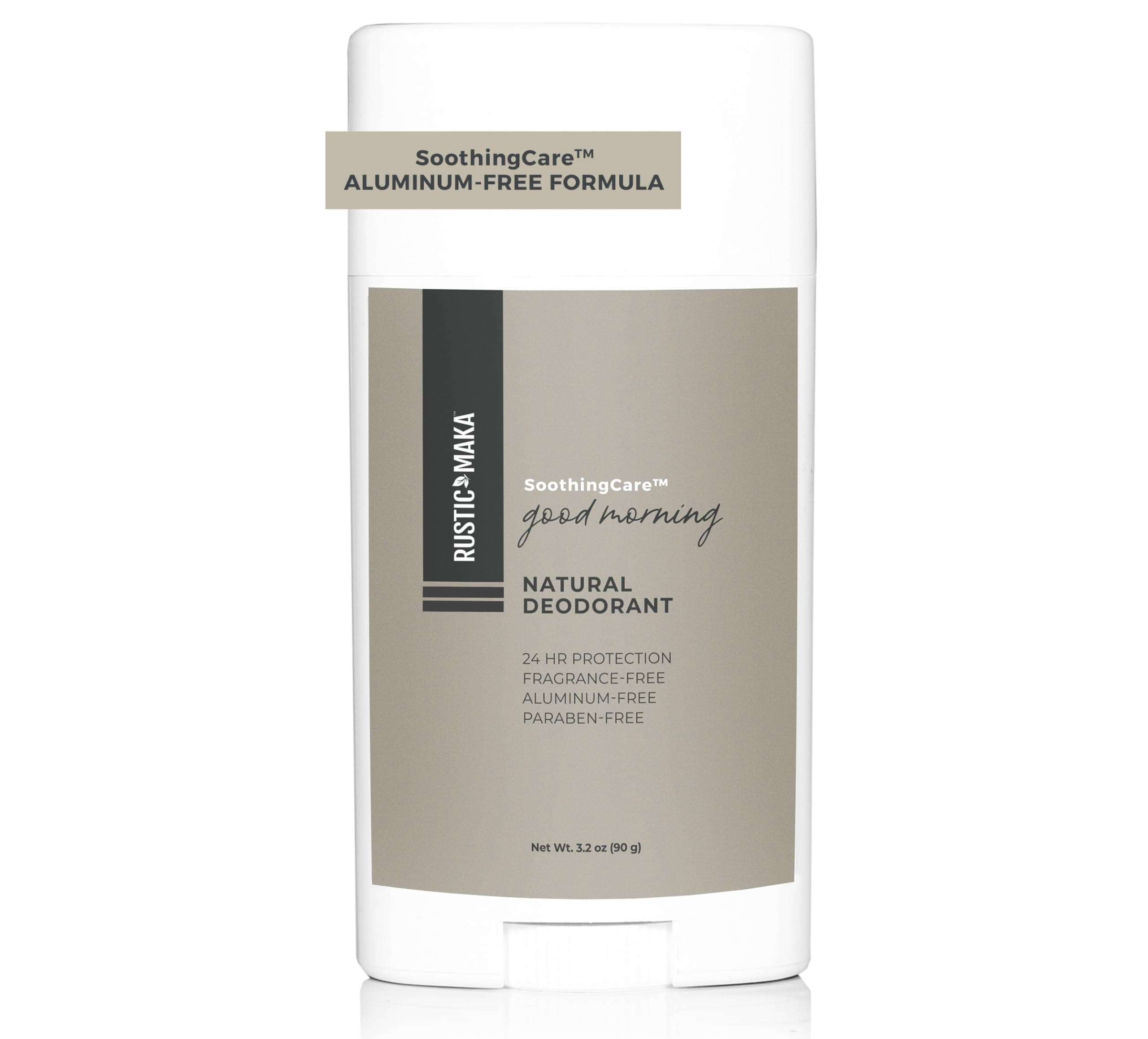 Natural Deodorant | Good Morning | Aluminum-Free & Paraben-Free | Odor-Neutralizing & Fragrance-Free | Cruelty-Free | Magnesium Formula for 24-Hour Protection | For Women & Men