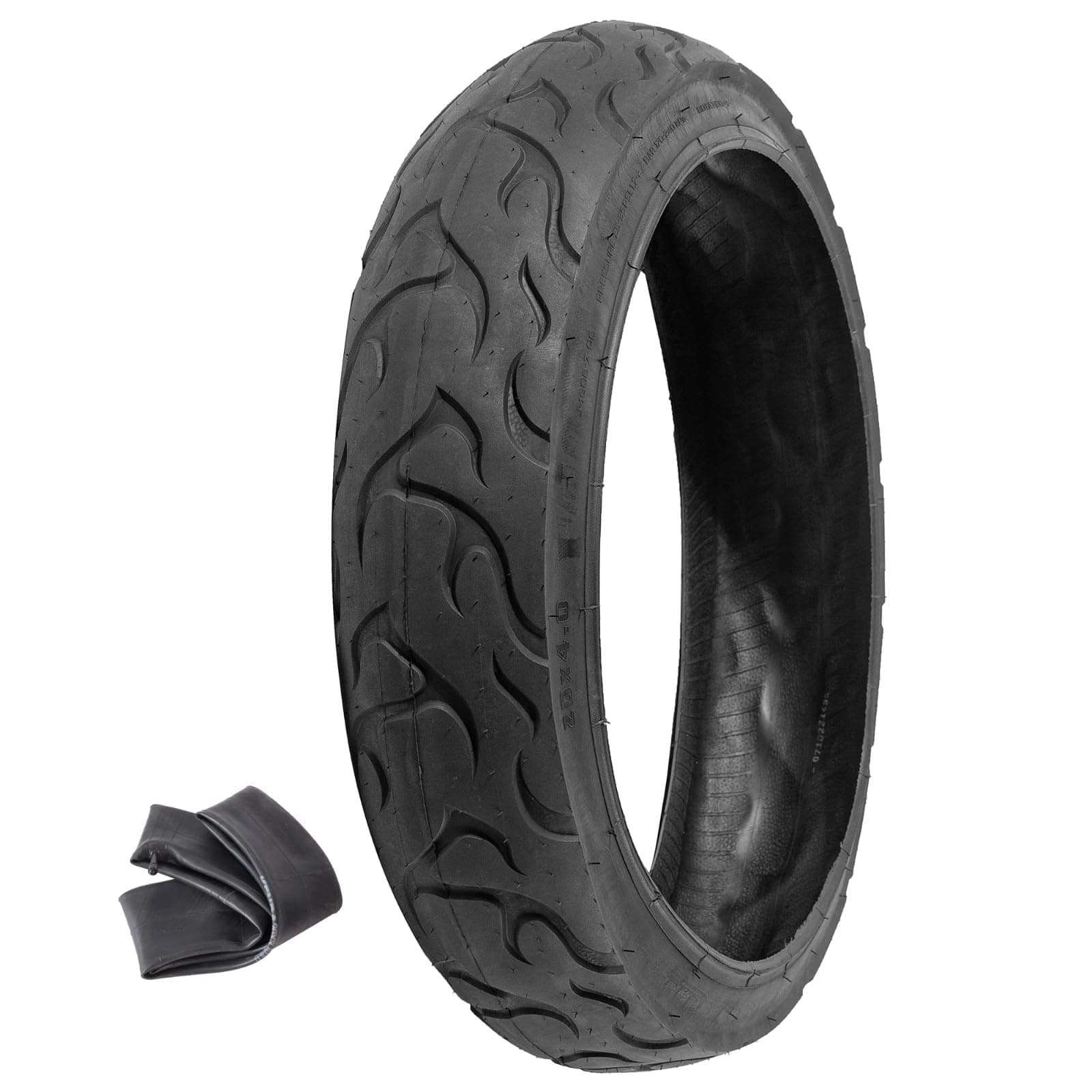 XianLa 20" Fat Tire, 20X4.0 Inch (98-559) Fat Bike Tire with Inner Tube, Replacement Electric Bicycle Tires for Sand Snow and City Roads, Mountain Bike Accessory