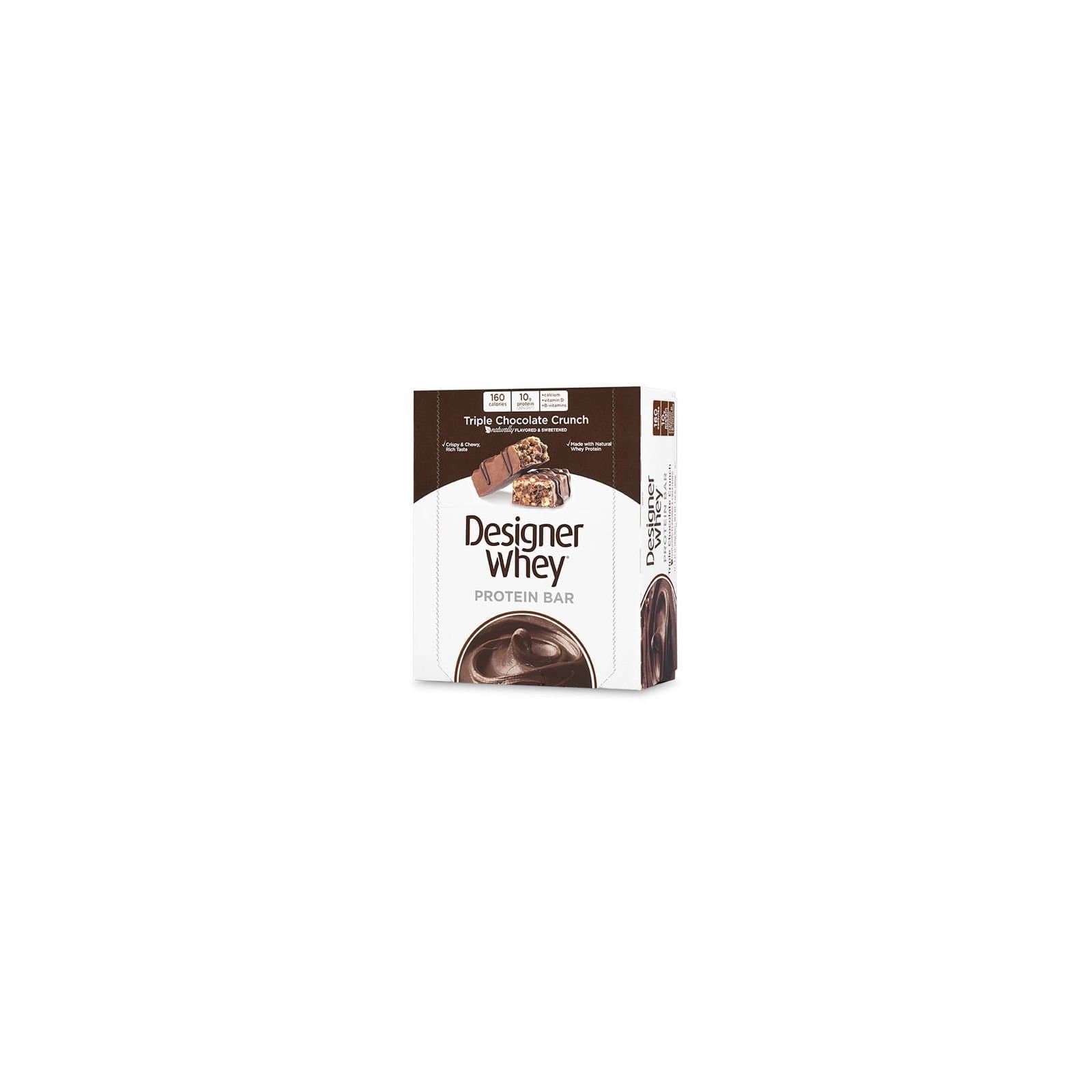 DESIGNER WHEY DW PROTEIN BAR,TRPL CHOC, 12/1.41Z