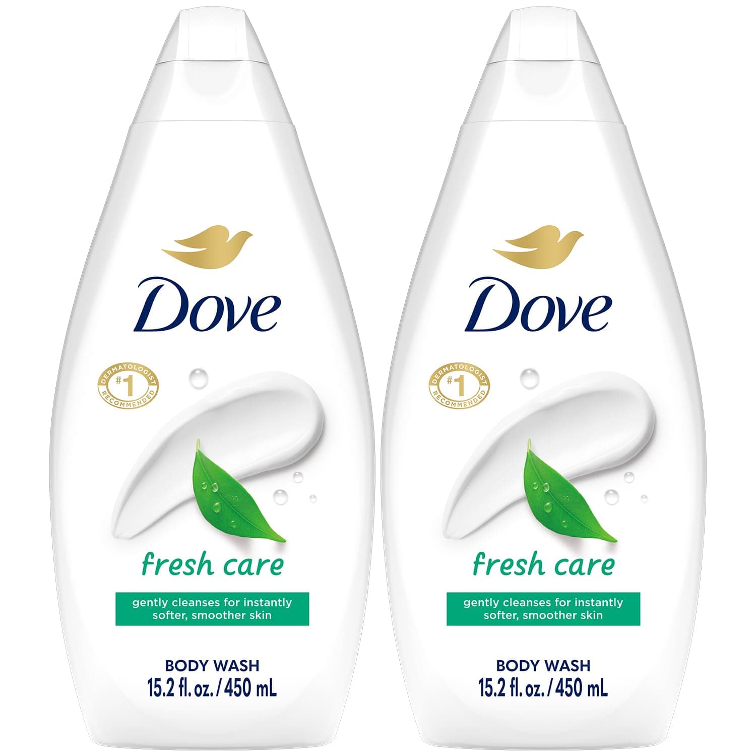 Body Wash Fresh Care 2-Pack – Revitalizing & Moisturizing Cleanser for Smooth, Soft Skin, 15.2 Oz Ea