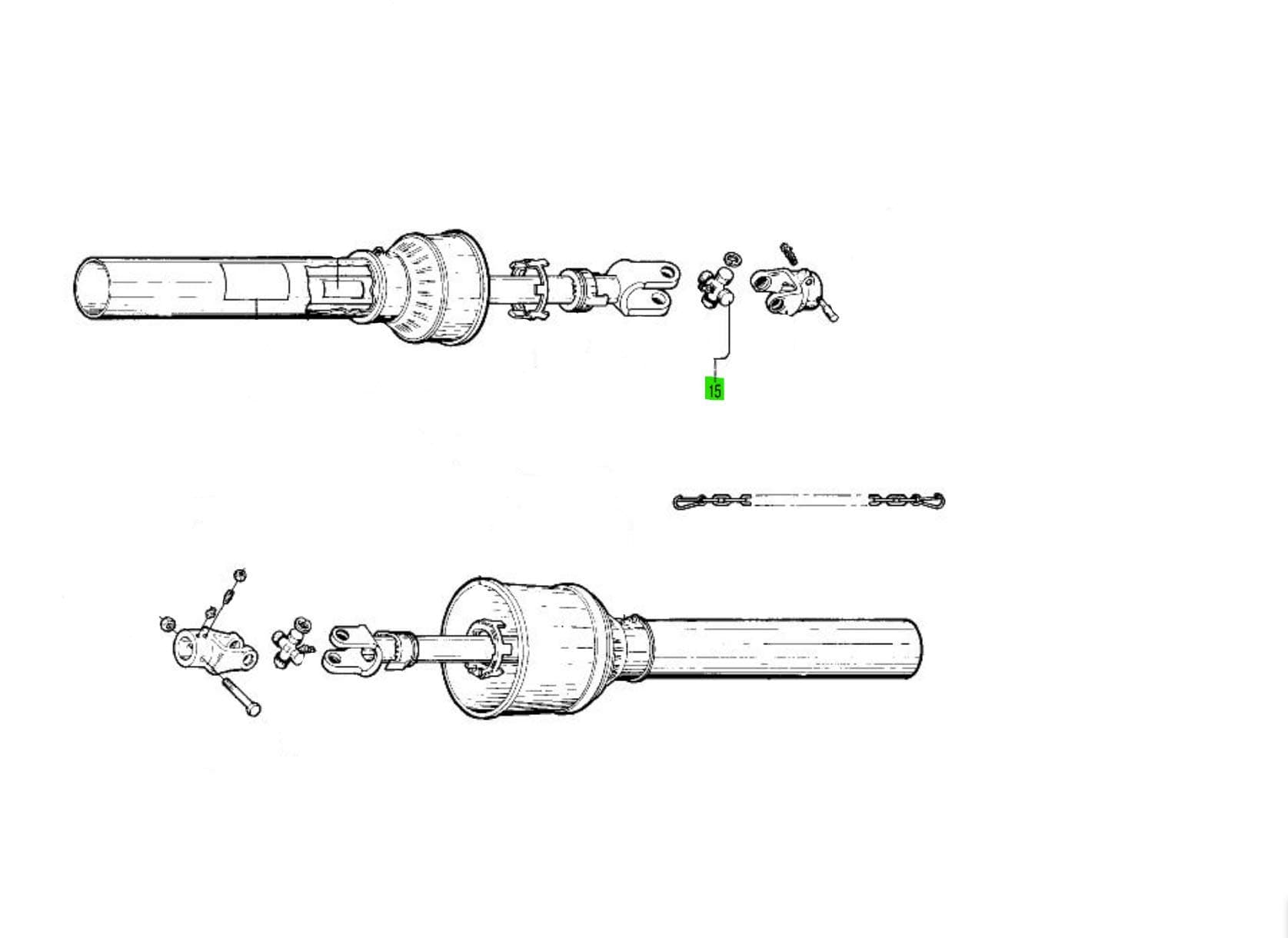 Series 4 Cross & Bearing Kit for Bush Hog 64694