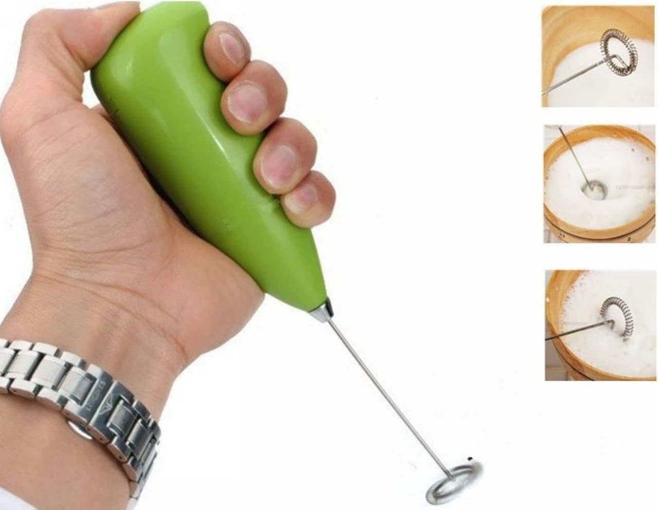 EWIN(R) Kitchen Electric Egg beater Milk Drink Coffee Shake Frother Whisk Mixer Foamer