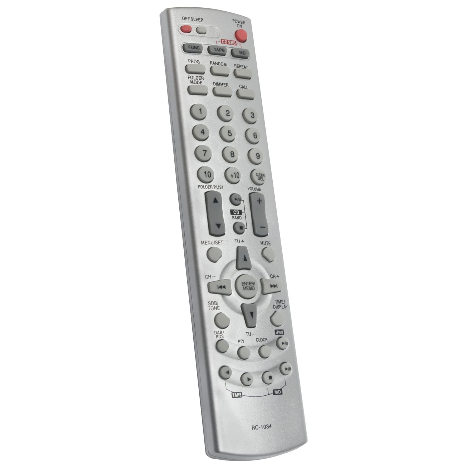 VINABTY RC-1034 Replace Remote Control Fit for DENON Audio receiver RCD-M35DAB UD-M30 RC1034 Audio System DRA-F102 RCD-M33 D-F102 D-M33S