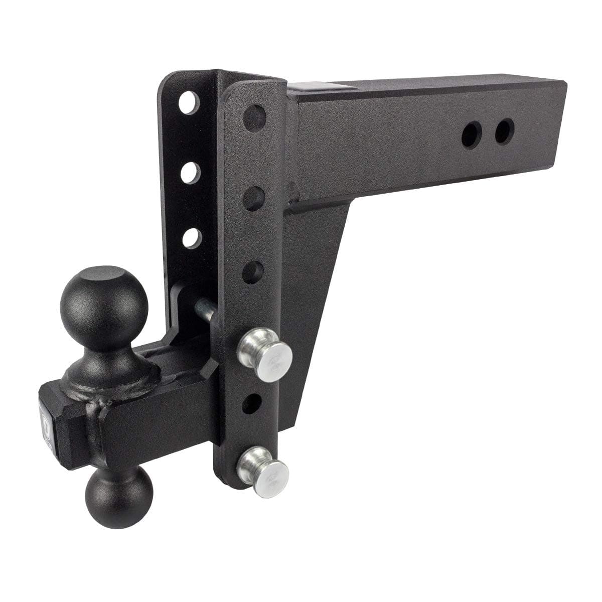 BulletProof Hitches - 3.0" Adjustable Heavy Duty Trailer Hitch (22,000 lb. Rating) - 6" Drop/Rise Trailer Hitch with 2" & 2-5/16" Dual Ball - Powder Coat, Solid Steel, Corrosion-Resistant
