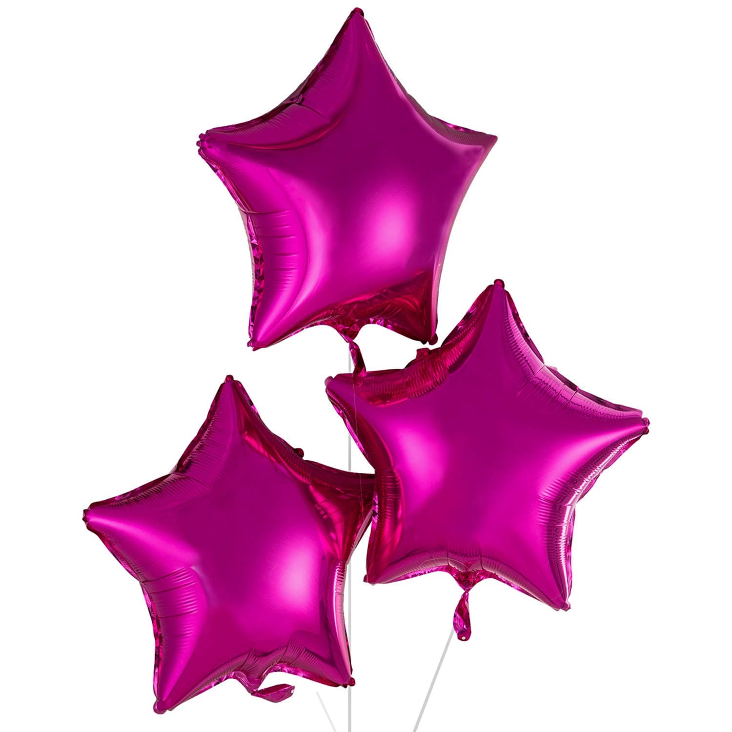 18 Inch Hot Pink Star Mylar Balloons Helium Balloons Foil Party Balloons for Baby Shower Wedding Birthday Party Decorations, Pack of 20