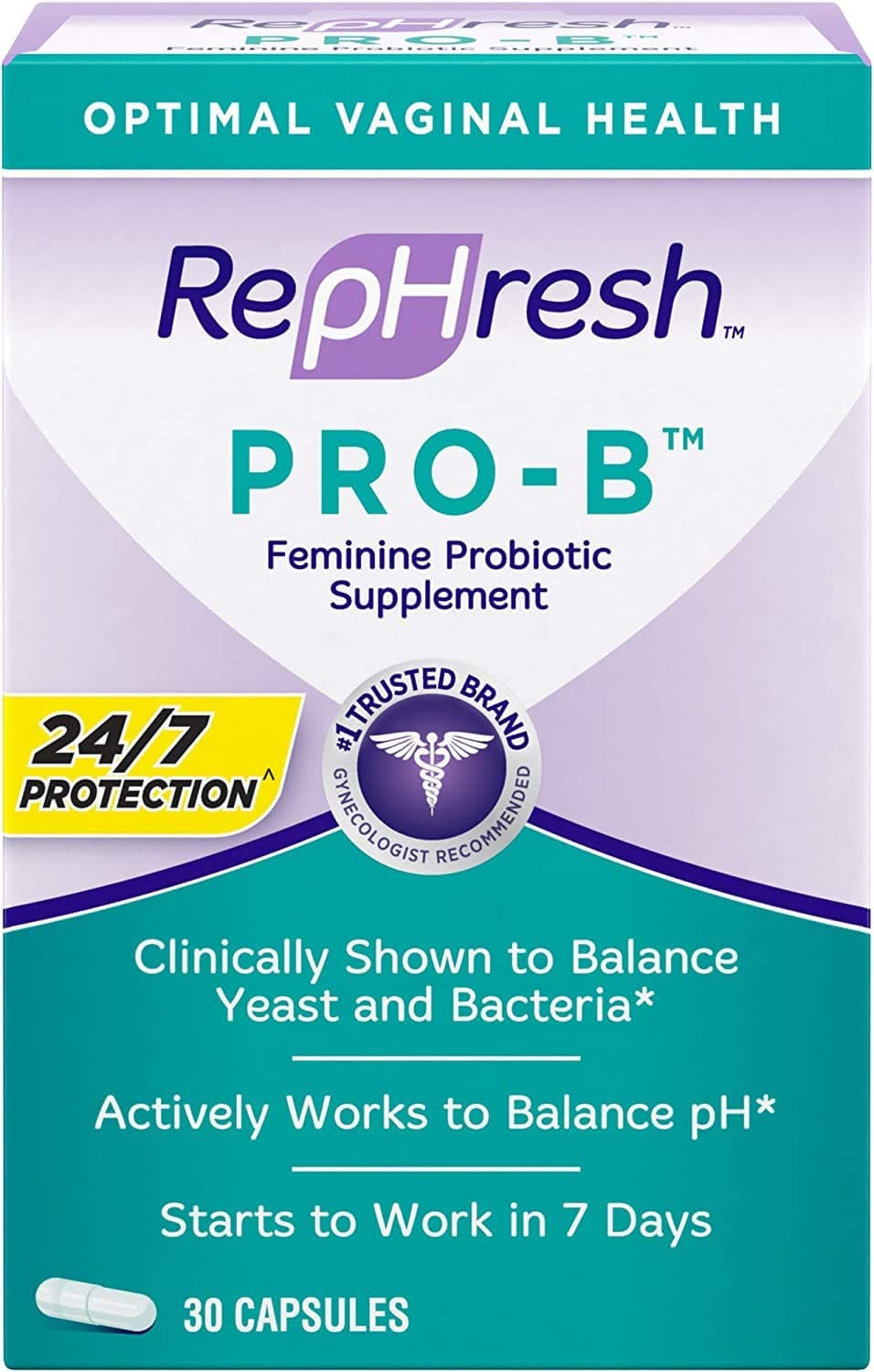 Pro-B Probiotic Feminine Supplement - 30 ea (Pack of 2)