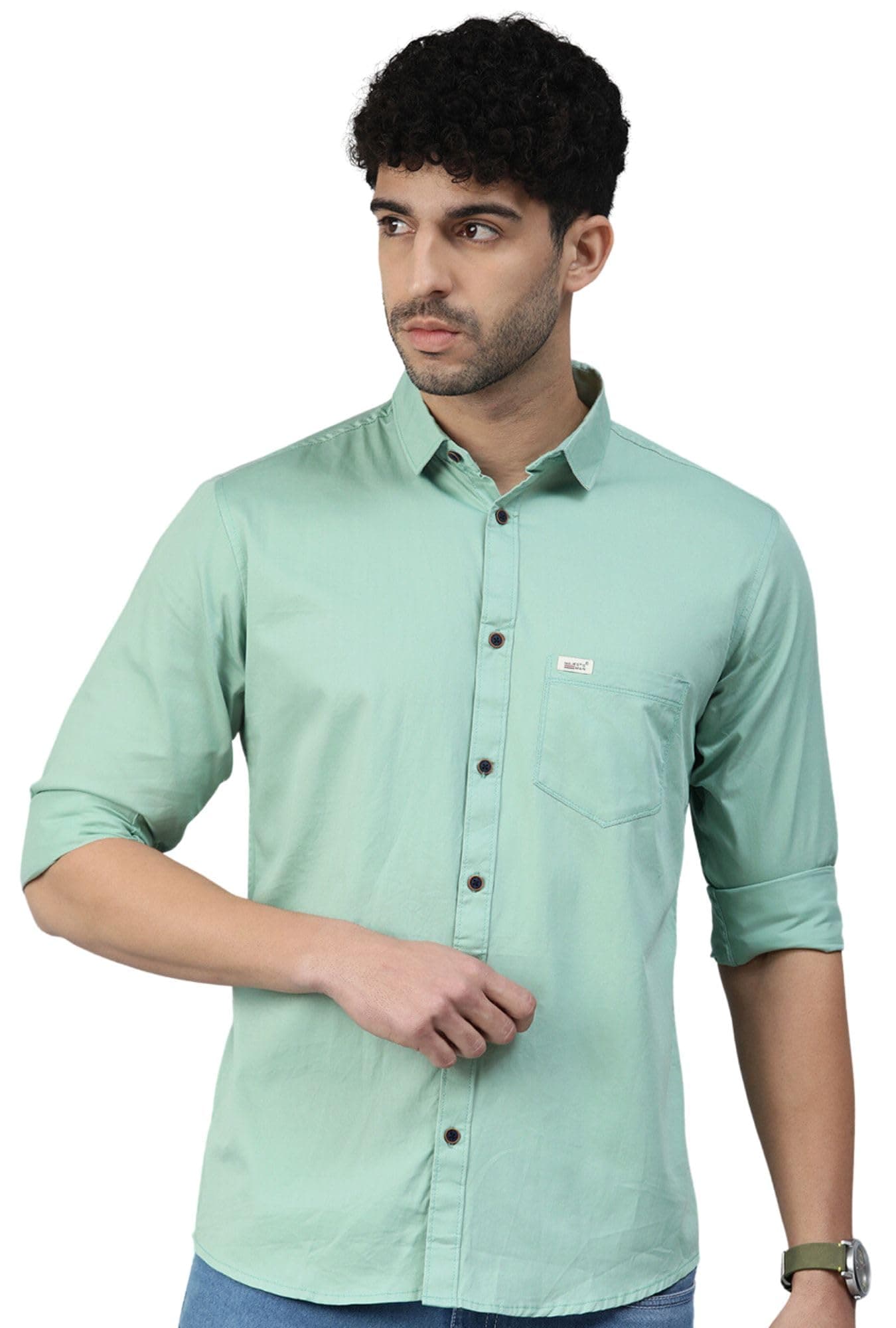 Majestic ManMen Classic Slim Fit Pure Cotton Casual Shirt