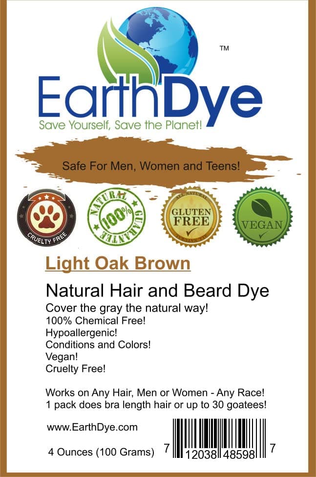 Natural Light Brown Beard Dye - 100 Grams