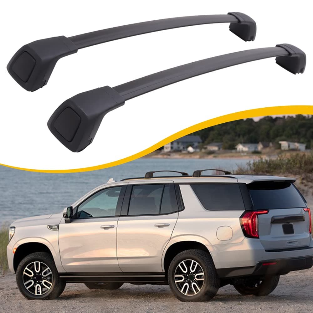 Lockable Cross Bars Roof Rack Fit for 2021-2026 Chevrolet Tahoe, GMC Yukon & Yukon XL, Chevrolet Suburban, Cadillac Escalade ESV Crossbar Cargo Bar Rooftop Accessories