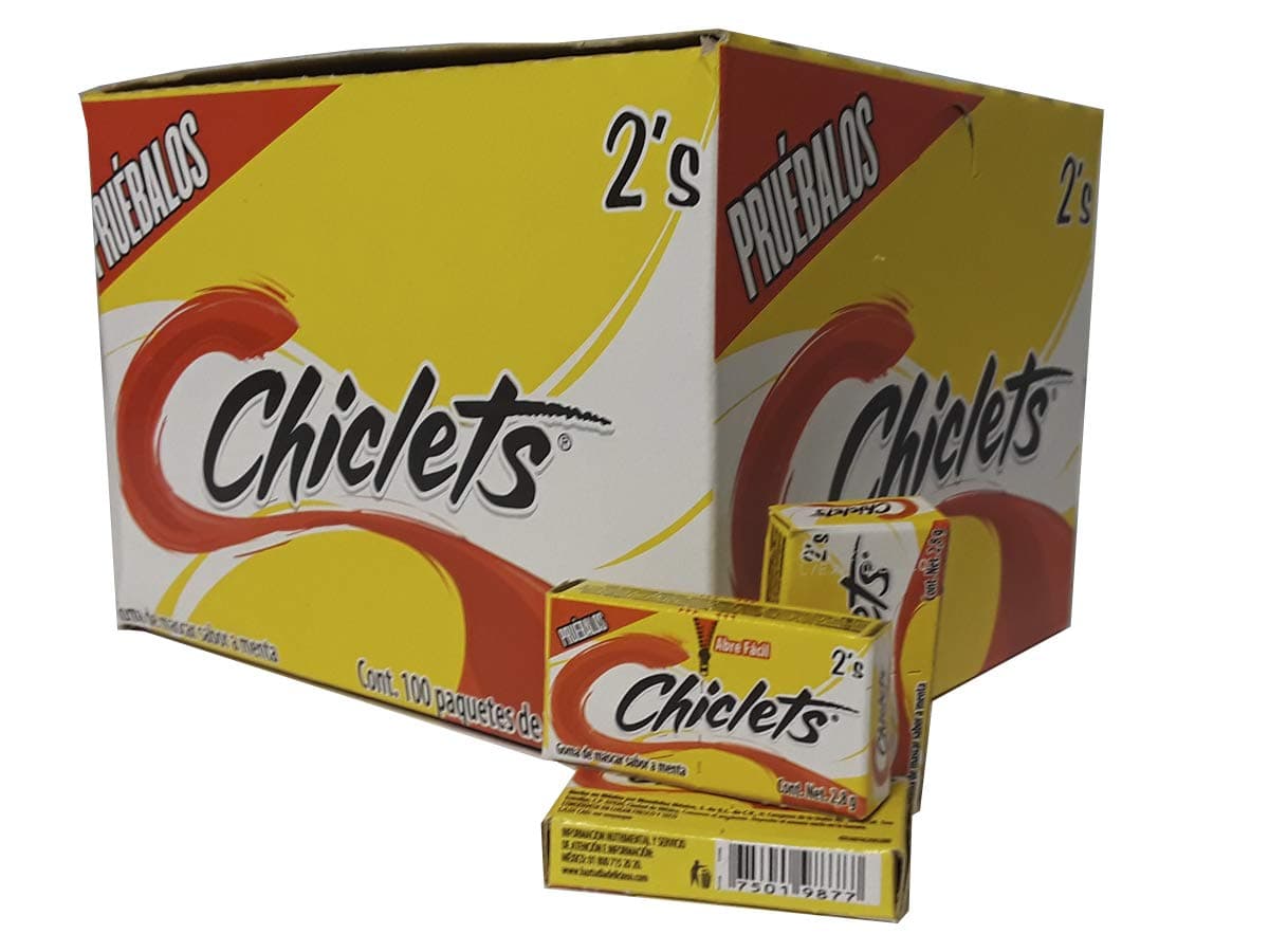 Adams Gum 100 x 2 units - Chiclets (Pack of 24)