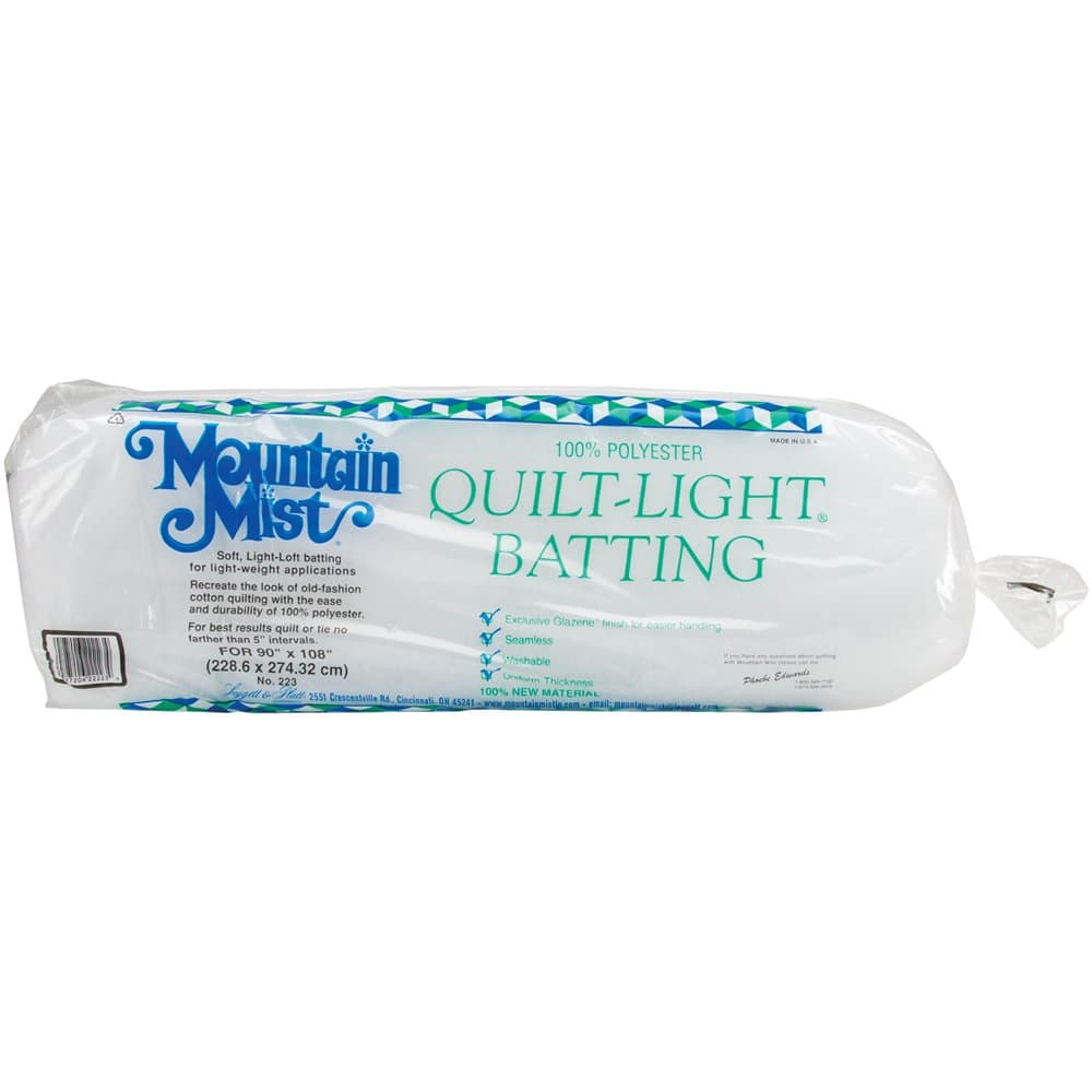 Quilt-Light Polyester Batting, Queen 90-inch-by-108-inch