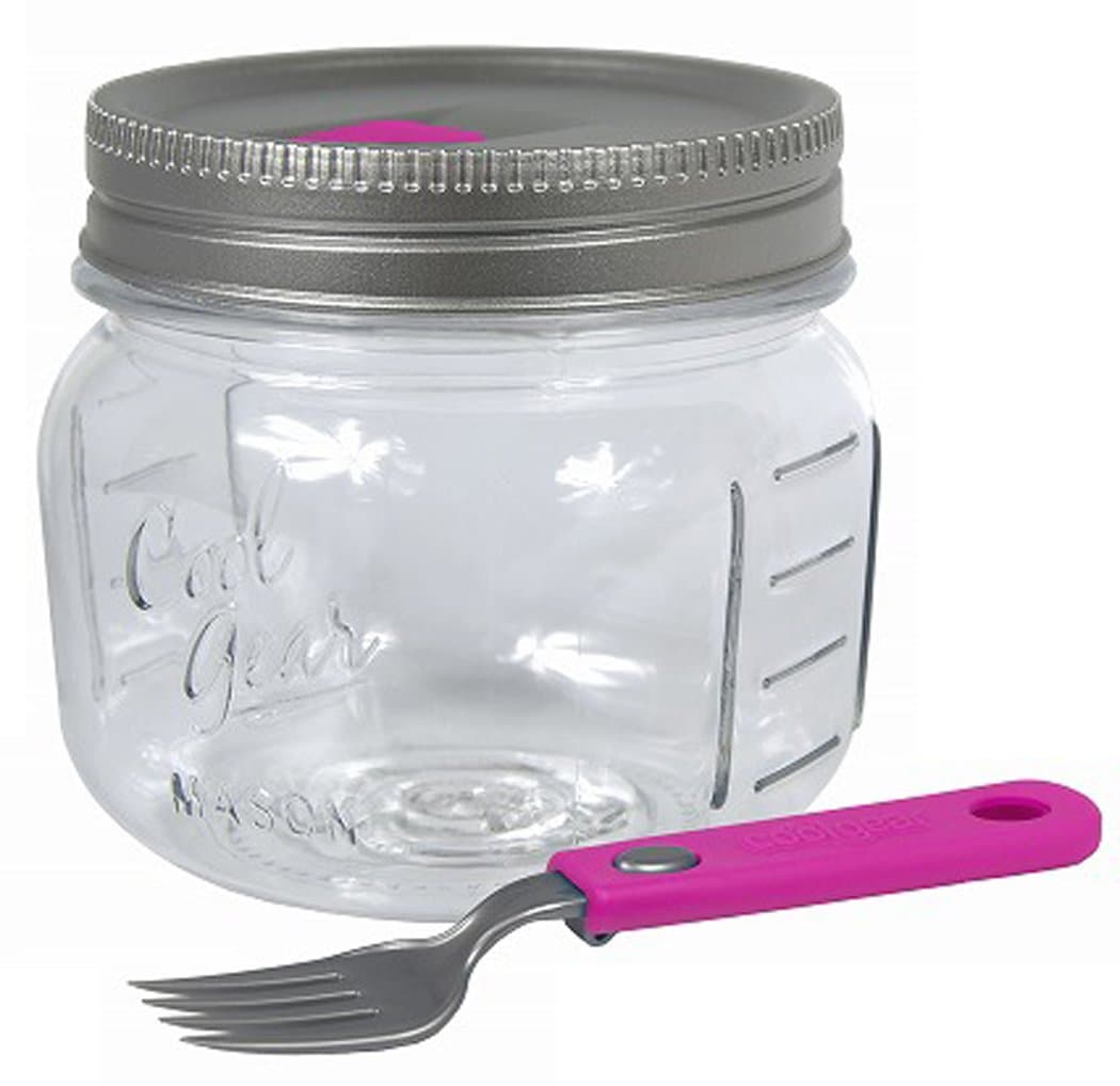 COOL GEAR Mason jar food container Pink 1970