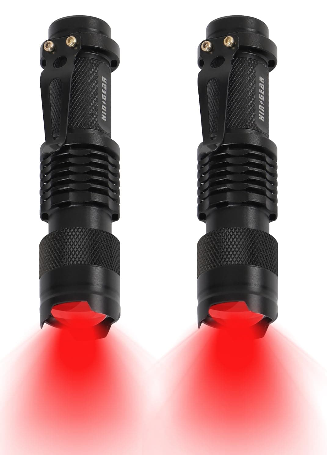 2 Pack Red Flashlight LED Single Mode Light 1 Mode LED Torch Scalable Red Light Flashlight for Astronomy Aviation Night Observation