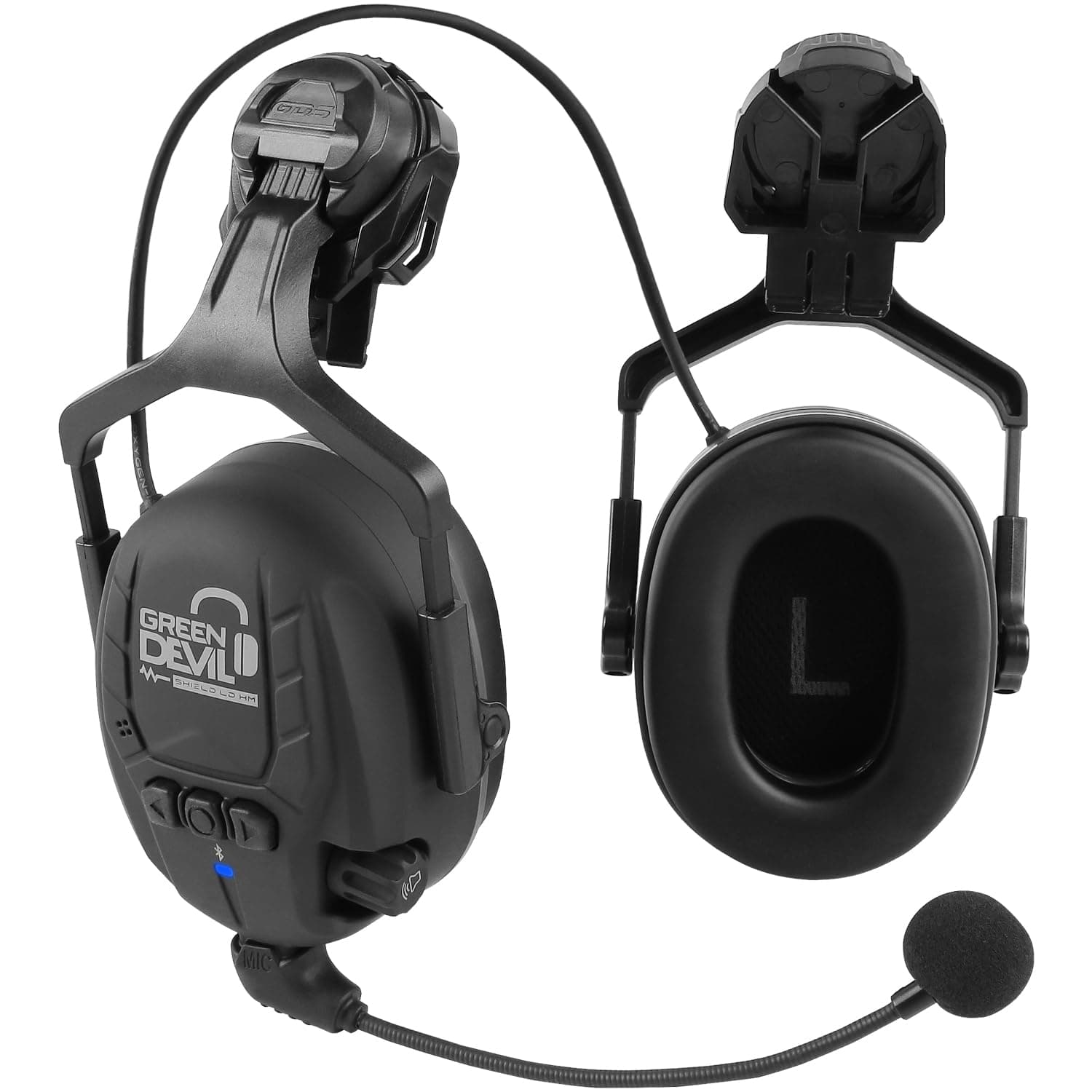 Bluetooth Hearing Protection Ear Muffs For Safety Helmet Hard Hat Mounted Attachment