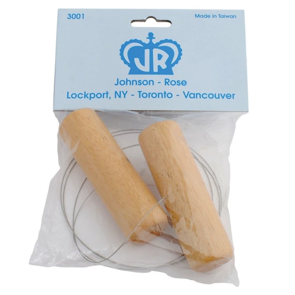 Cheese Wire, 44'' Long, Piano Wire 0.6mm, Wood Handles
