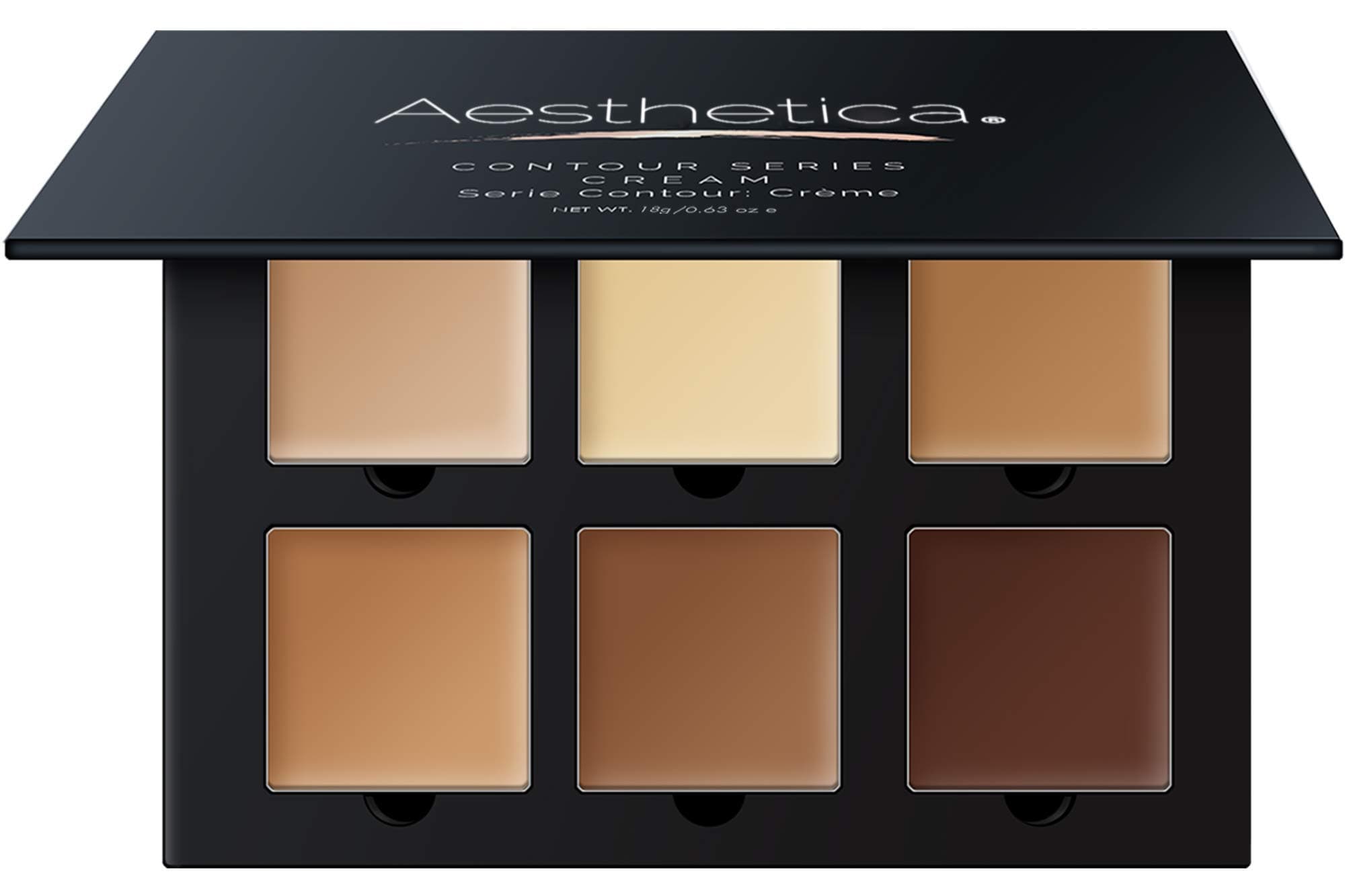 Cosmetics Cream Contour and Highlighting Makeup Kit - Contouring Foundation/Concealer Palette - Vegan & Cruelty Free - Step-by-Step Instructions Included