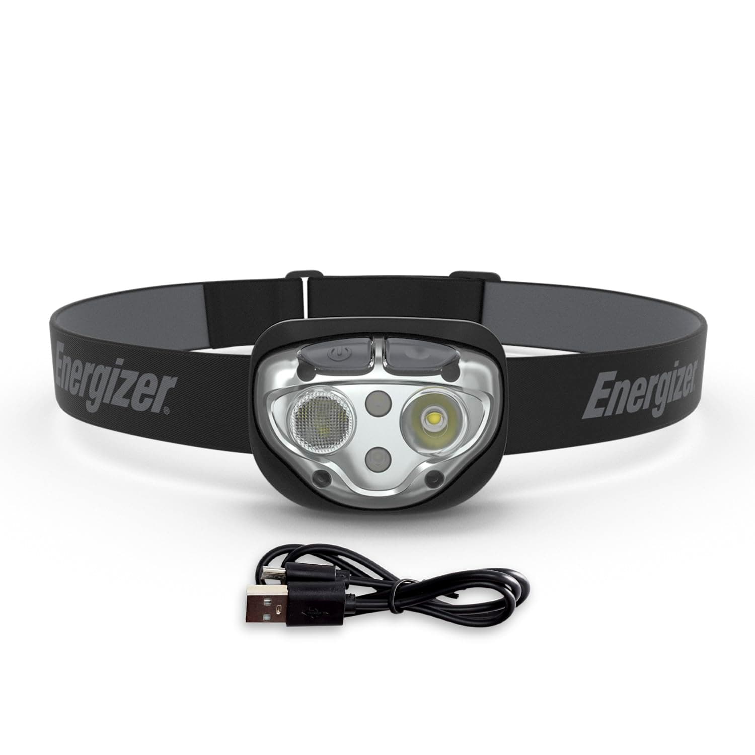 Rechargeable LED Headlamp, IPX4 Water Resistant, High-Powered Bright LED, Multiple Light Modes, Best Headlight for Camping, Running, Outdoors, Emergency Light, USB Included