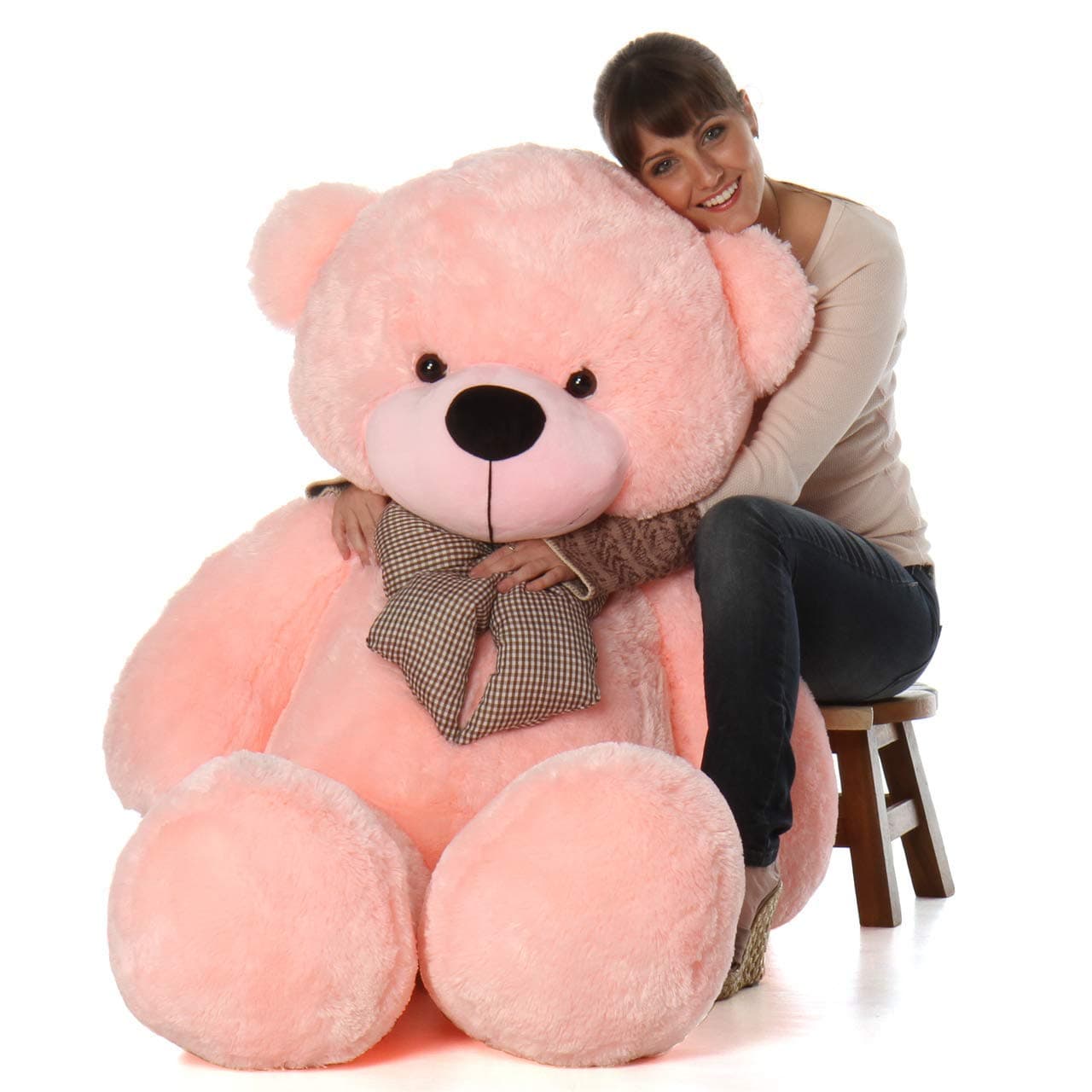 GURUDEV Teddy Bear (Large, Pink)