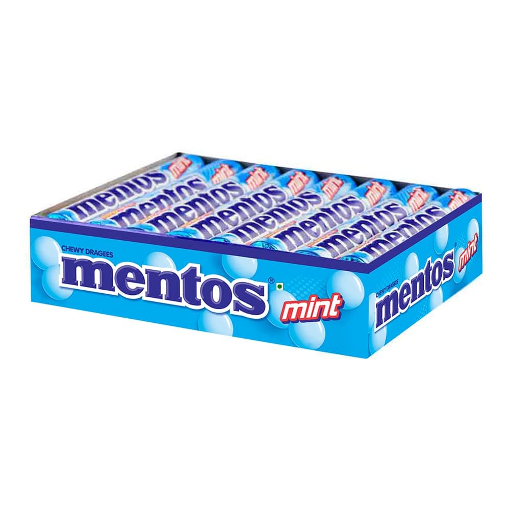 Mentos, Mint Flavour, Chewy candy Stick Pack, 655.2 g [Pack of 18]