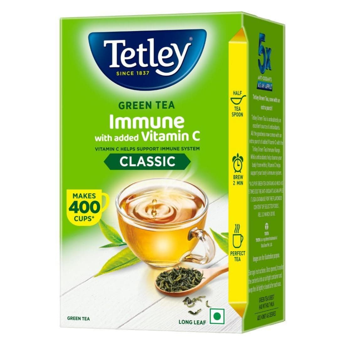 Tetley Green Tea Packet, 500g