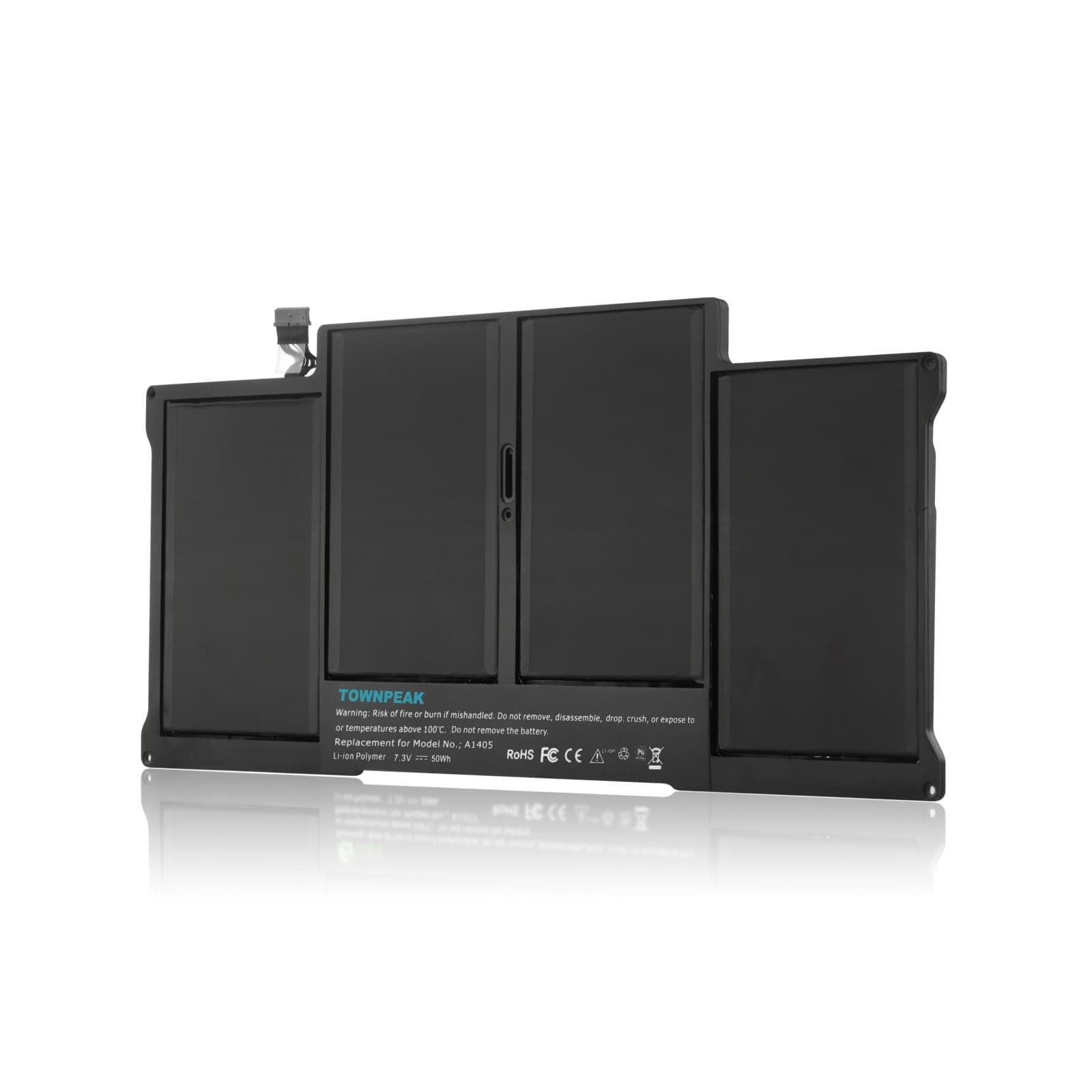 Townpeak Laptop Battery for Apple A1405 A1466 (2012 Version) MacBook Air 13" MC503 MC504, A1369 (Mid-2011 Version) [Li-Polymer 7.3V 50Wh] 18 Months Warranty