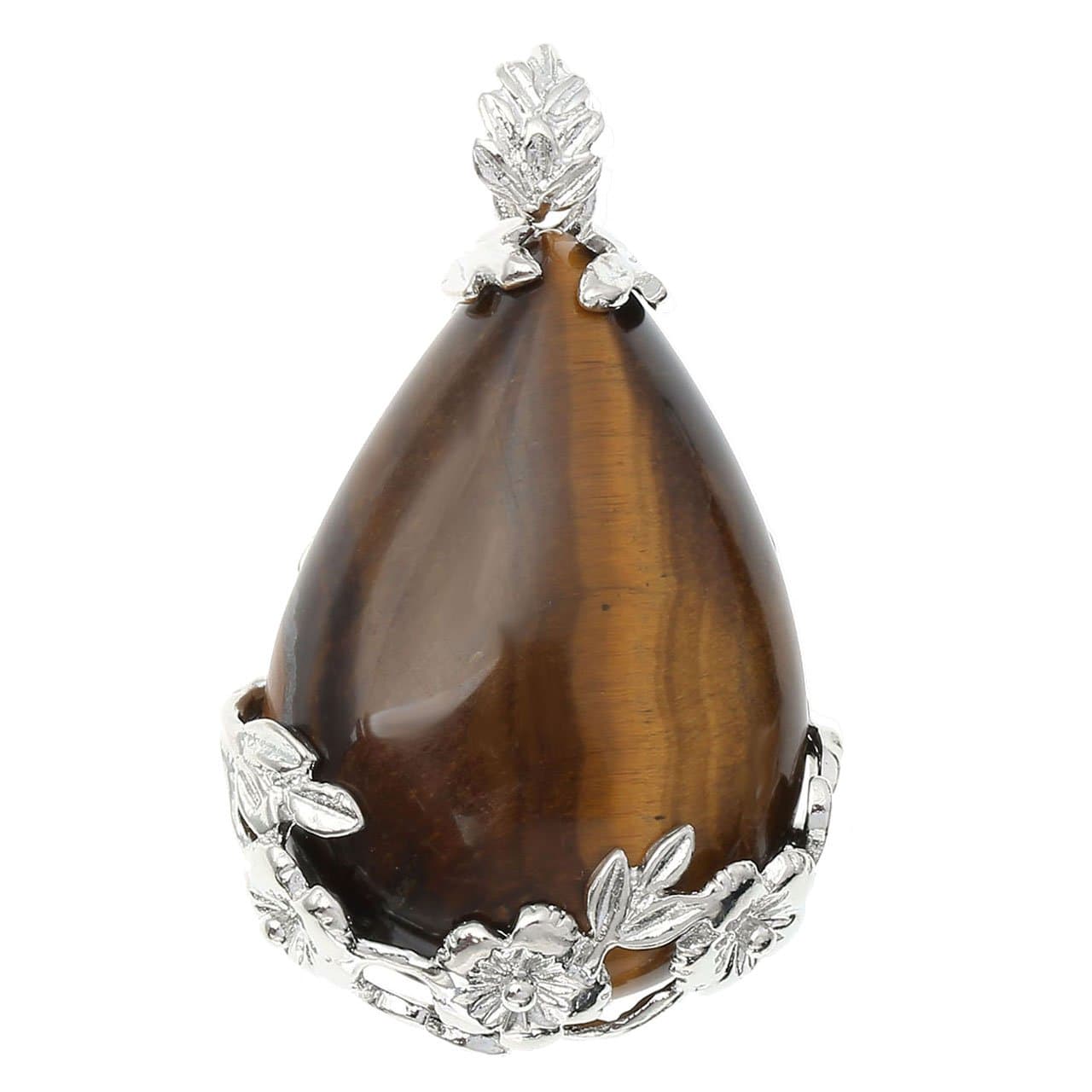 Carrie Baby Mother's Day GIFTS❤ Women's Natural Healing Amethyst Agate Crystal Teardrop Pendant Necklace For Lovers Couples His and Hers