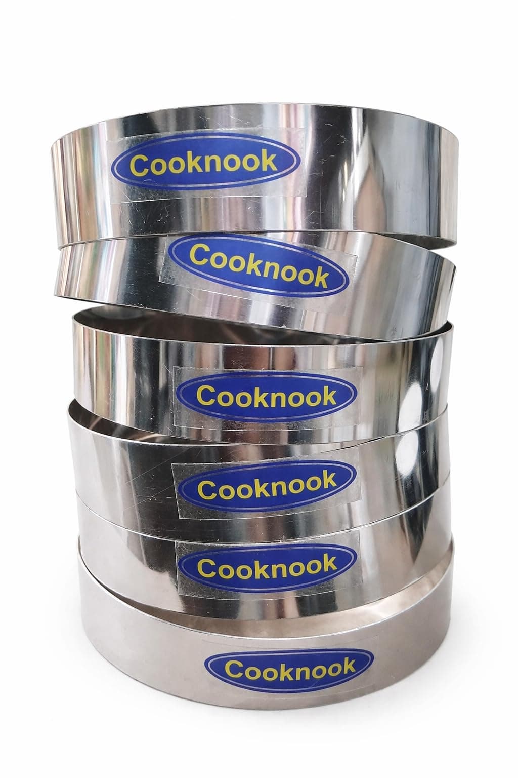 3 Inch Burger Ring Stainless Steel Baking Ring for Burger/Buns Round-6 Pieces,(New)