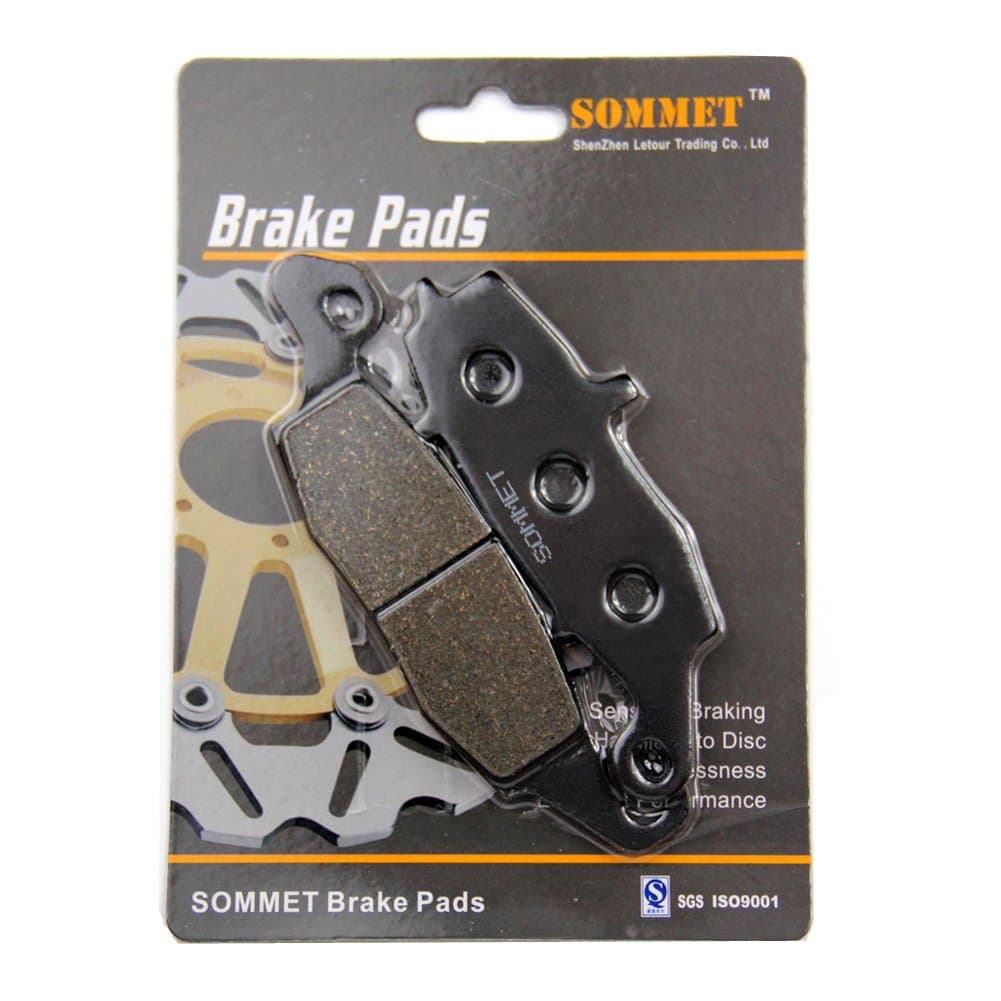 SOMMET Motorcycle Rear Brake Pads Disc 1 pair for Kawasaki VN 1700 A/F/K Vulcan Voyager Custom Classic (2010-2013)