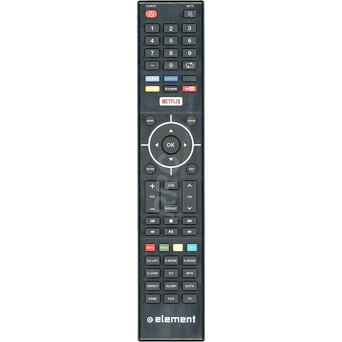 Original Element 845-058-03B03 TV Remote Control for ELSJ4016, ELST5016S, ELEFJ322S, ELST4316S, ELST3216H, E4SFC551, E4SFC421, E4SFC651, E4SJ5516H, E4ST4316H