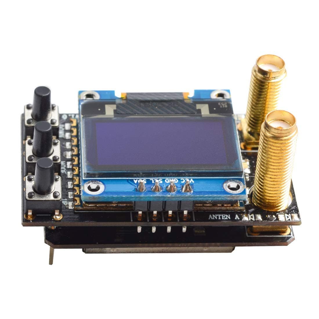 AKK Diversity RX 5.8G 48CH FPV Receiver Module Built-in Low Power Buzzer SMA Female Diversity Receiver with Two RX Modules Compatible with FatShark Goggles