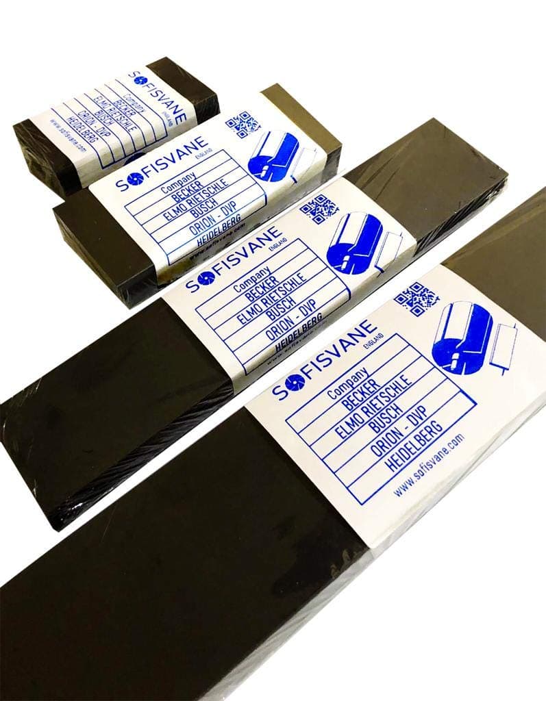 Vanes Fit Becker 90132900008 | WN 124-033 8 Carbon Vane Set | Dimensions: 135-39-4 mm •DVT 2.60