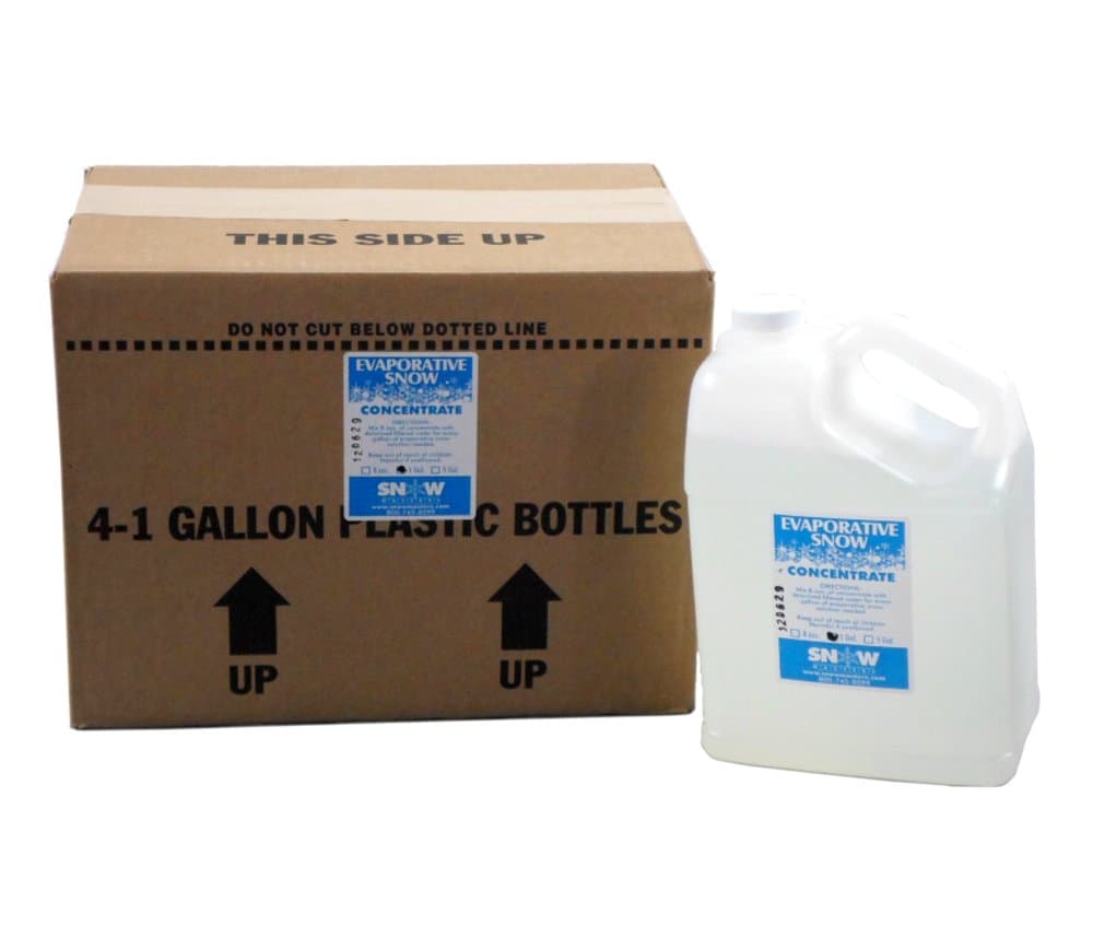 Evaporative Snow Fluid Concentrate by Global Special Effects (1 Gallon) Case of 4