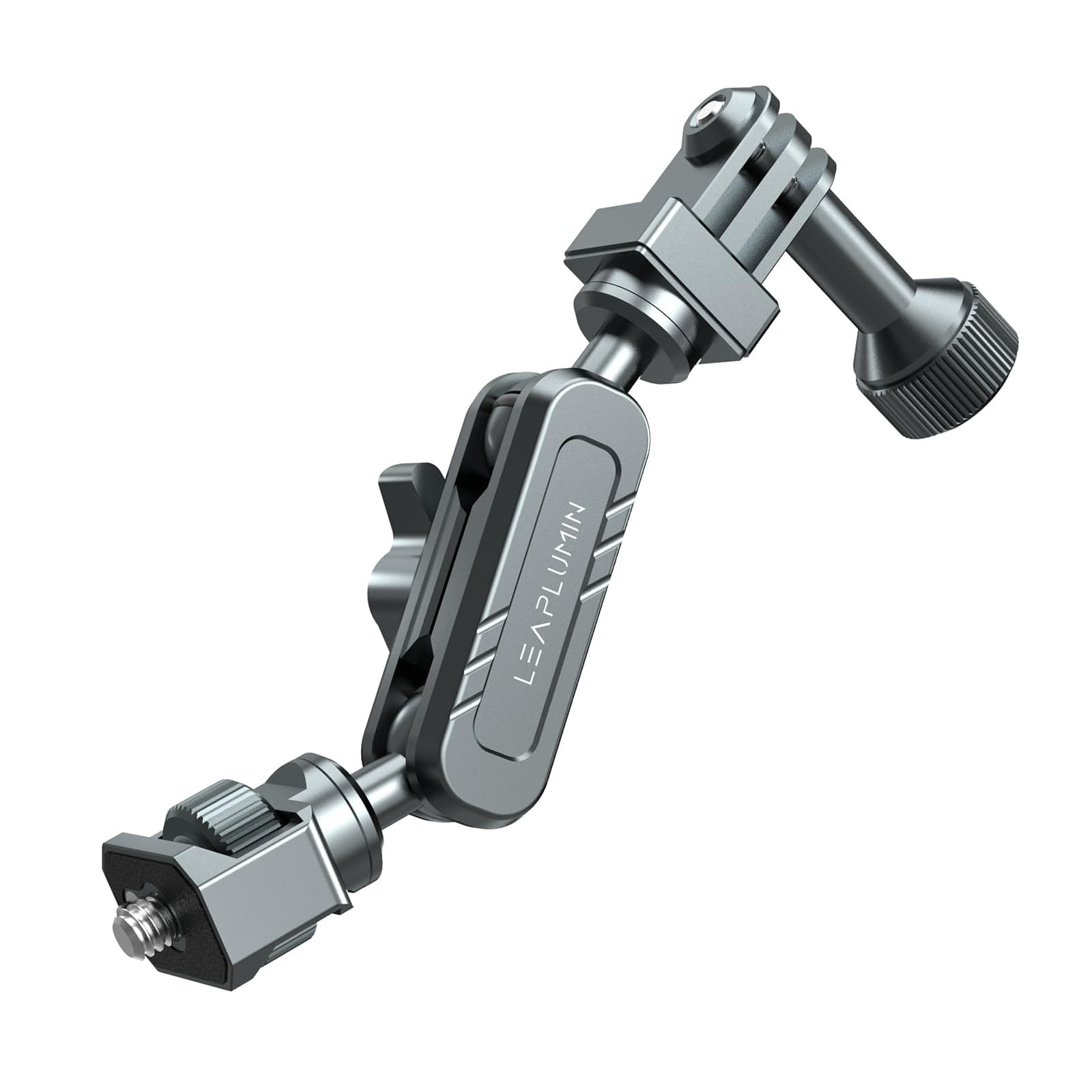 Leaplumin 360° Rotation Magic Arm for GoPro Camera,Mini Magic Arm with 1/4” Screw Suitable for Camera Cup Mount, Aluminum Magic Arm Compatible with Phone/Camera Cage， Camera Suction Cup Mount