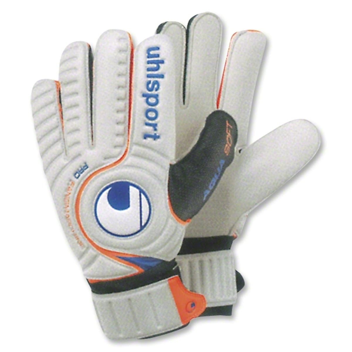 Uhlsport Fangmaschine Aquasoft Goalkeeper Gloves (Grey/Black/Orange, Size 9)