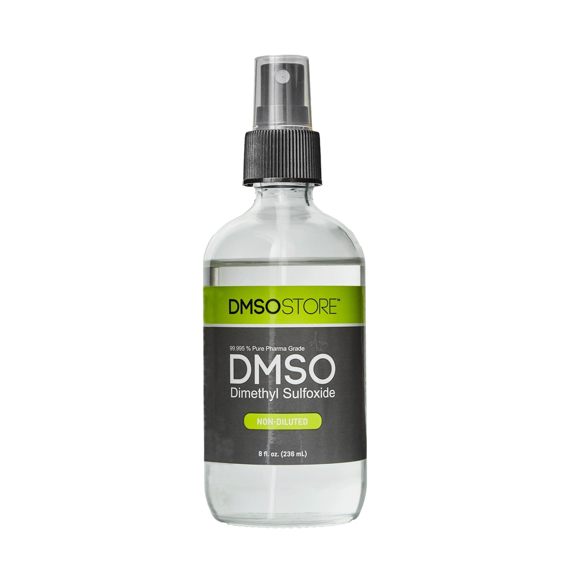 DMSO 8oz Liquid in Sterile Glass Bottle, Pure 99.995% Pharma Grade, Non-Diluted, Low Odor, Dimethyl Sulfoxide by DMSO Store