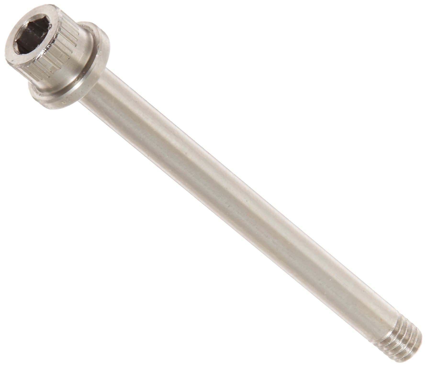 18-8 Stainless Steel Prairie Bolt, Plain Finish, Flange Socket Cap Head, Hex Socket Drive, #8-32 Thread Size, 0.164" Shoulder Diameter, 1-3/4" Grip Length, Made in US (Pack of 1)
