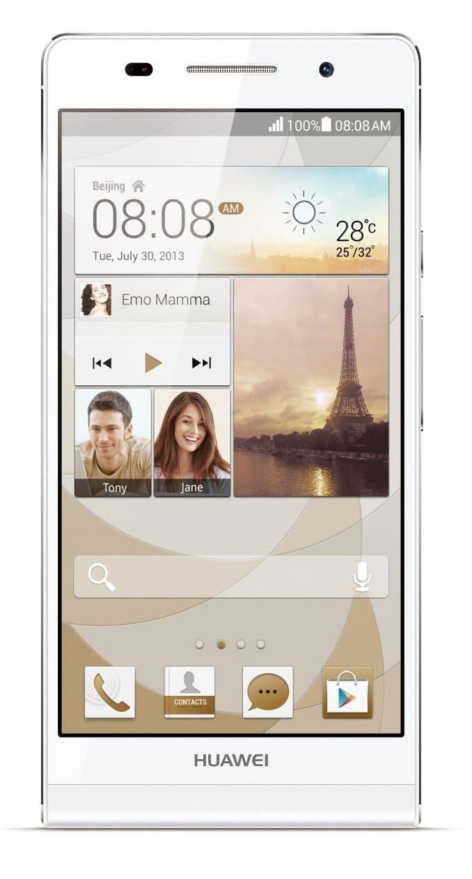 Huawei Ascend P6 8GB White Factory Unlocked Android Cell Phone 3G HSDPA 850/900/
