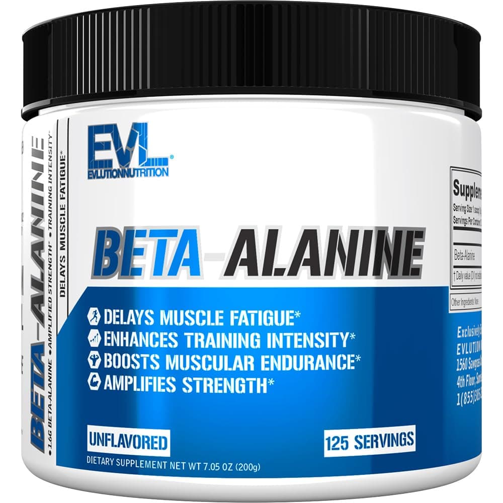 Nutrition Beta-Alanine - Supports Muscle Endurance, Intense Training & Strength - 1.6g Pure Beta-Alanine Per Serving - Recovery - Dietary Supplement - Unflavored Powder - 125 Servings