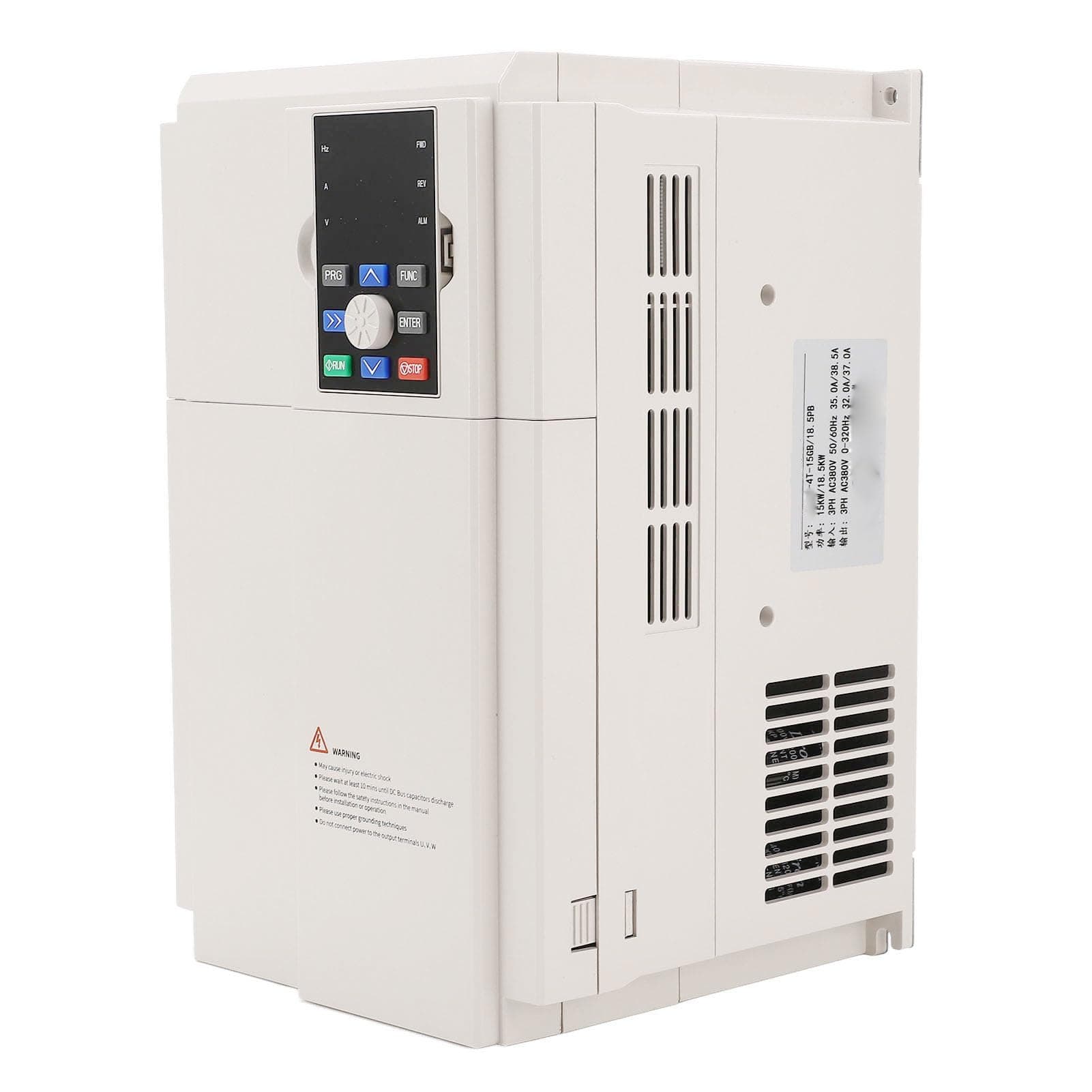 Variable Frequency Drive, 380V AC 50/60Hz Input 0-320Hz Output 3 Phase to 3 Phase Converter, CNC VFD Inverter Frequency Converter for 15kW 18.5KW Spindle Motor Speed Control