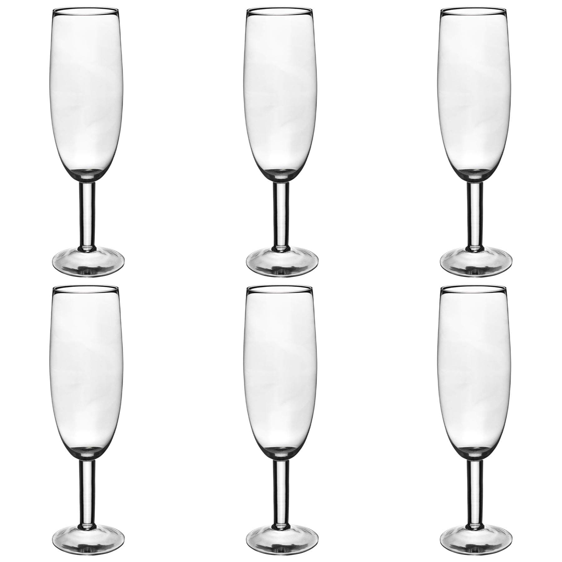 Rink Drink Giant Champagne Flute, 750ml Prosecco Glass - Pack of 6