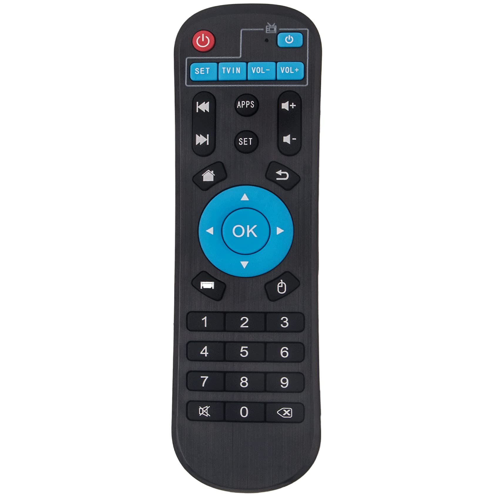 Replace Remote Control fit for Android TV Box T95 H616 T95 Max T95 K T95 Q T95 Mini T95Z-K-V-U-W T9 T95 Super Q Plus Q+ Andriod TV Box HK1 MX10 X88 X96 TX6 TX3 MX1 H50 H96 T95H Smart TV Streaming Box