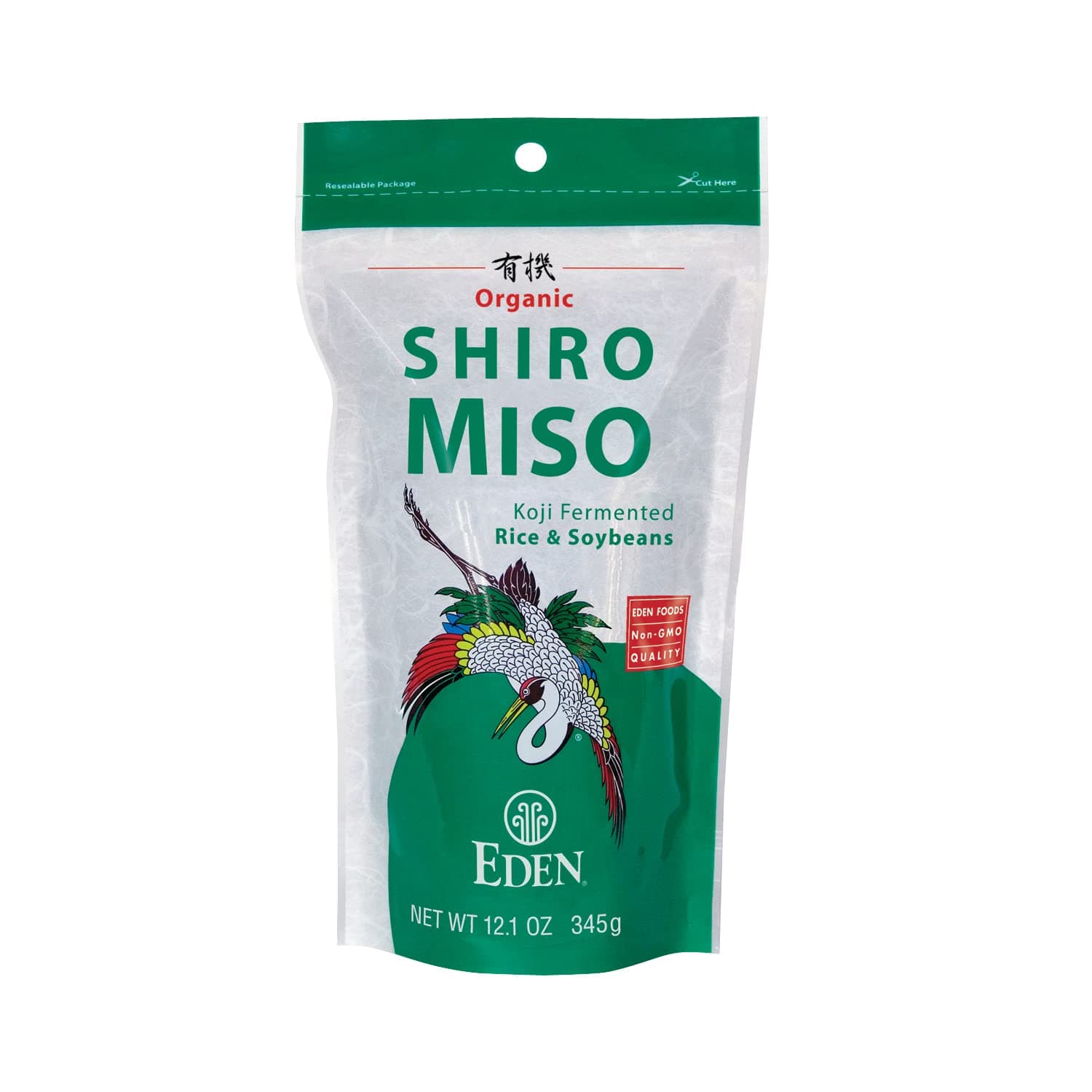 Eden Organic Shiro (White) Miso, Less Sodium, Koji Fermented Rice and Non-GMO Soybeans, Traditionally Made in Japan, 12.1 oz