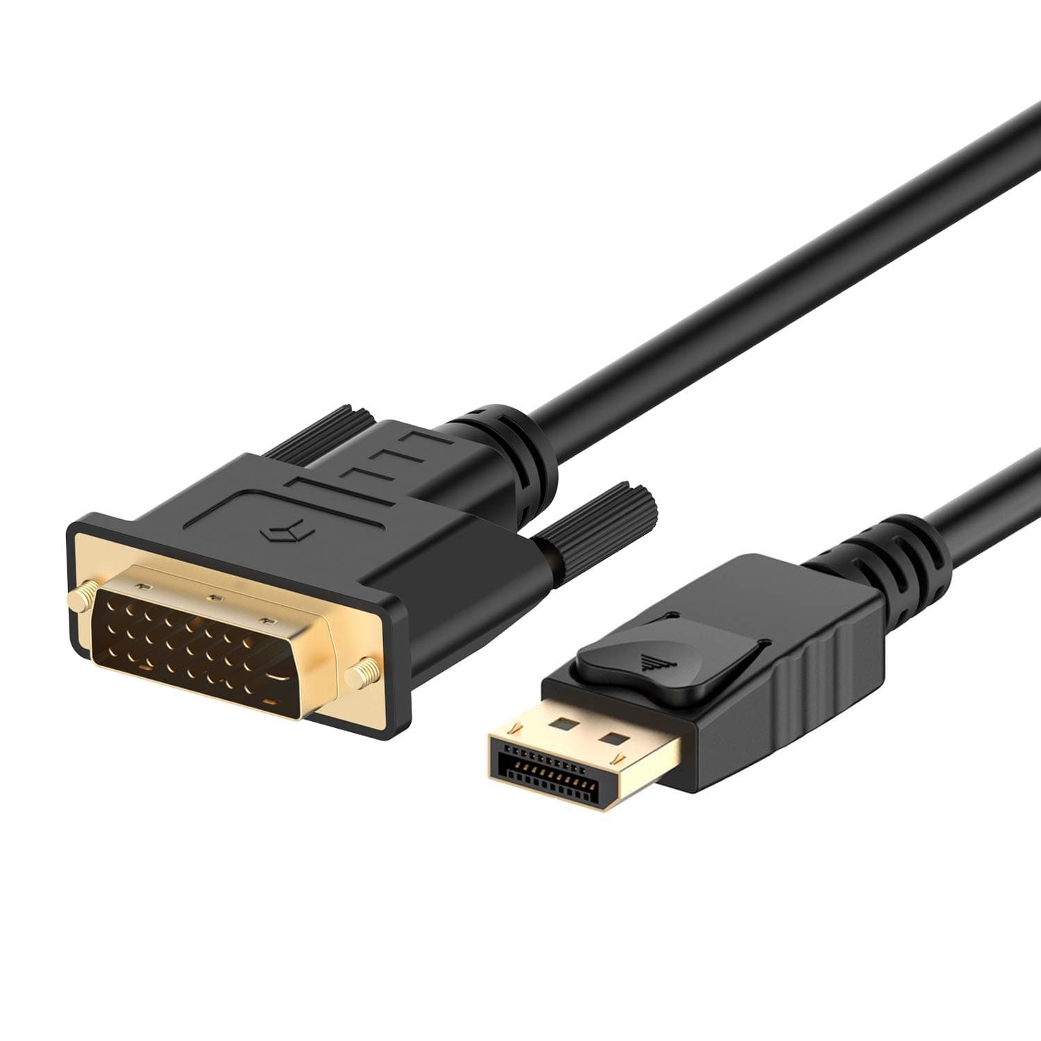 Rankie DisplayPort (DP) to DVI Cable, 1080P Full HD, 1.8 m (Black)