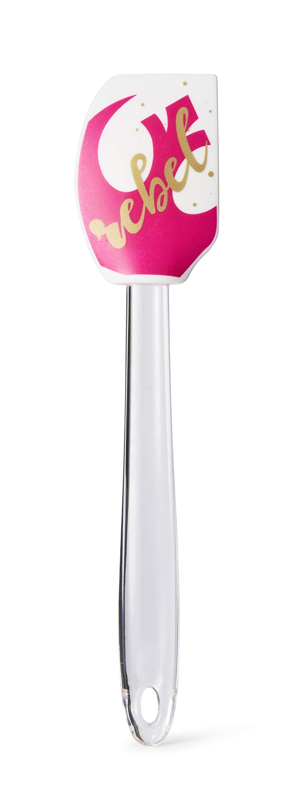 Star Wars 11-Inch Silicone Spatula - Cute Home Kitchen Baking, Cooking Utensil - White & Pink Rebel Design - Oven-Safe Household Grilling Gadget - Fun Novelty Christmas Gifts For Men, Women, Cooks