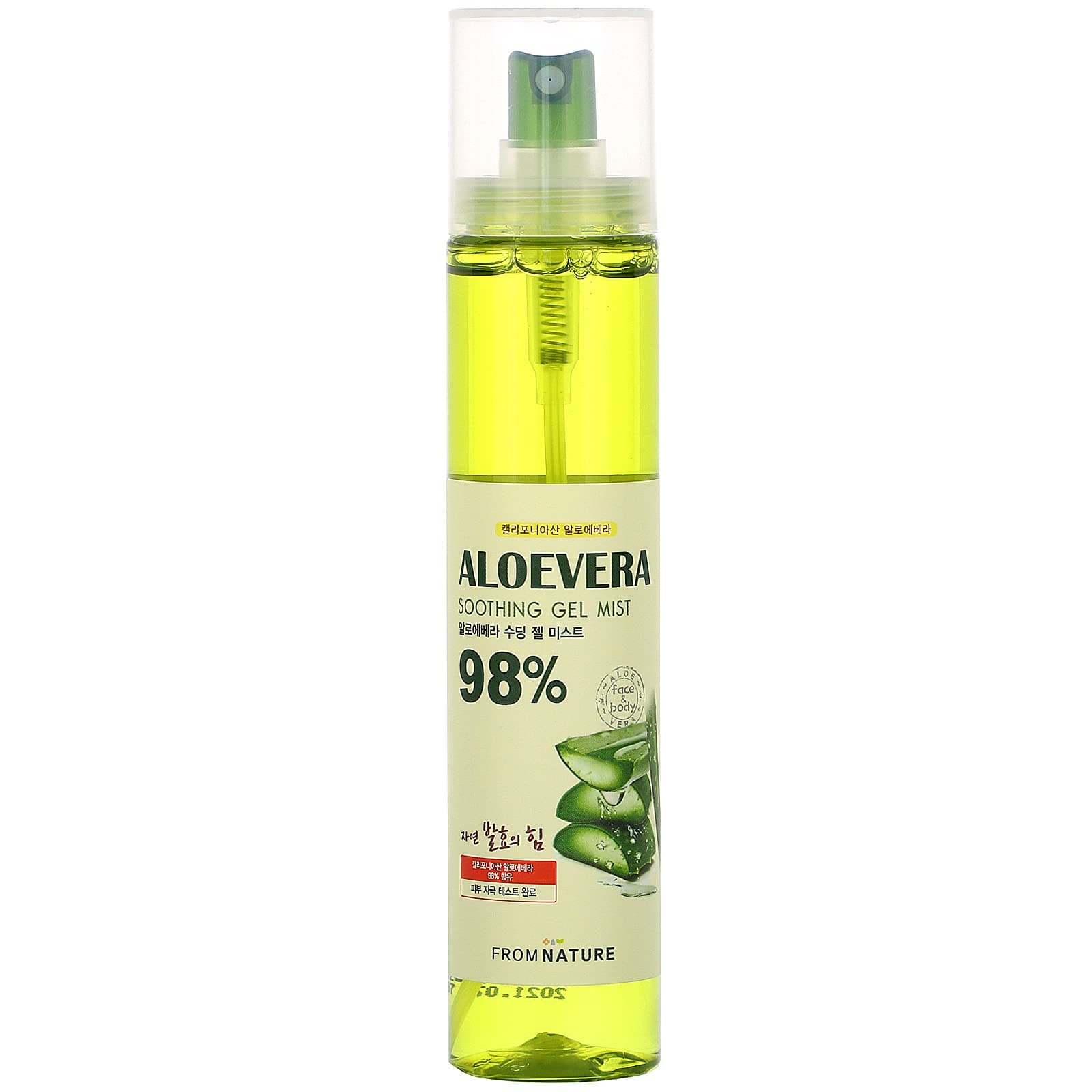 Aloe Vera, 98% Soothing Gel Mist, 120 ml