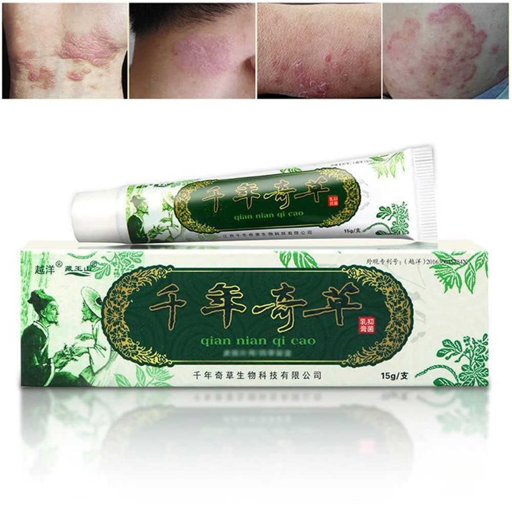 Oversea Thousand-Year Herbal Cream Chinese Herbal Eczema, Psoriasis Creams Dermatitis and Eczema Pruritus Psoriasis JIULIN Ointment