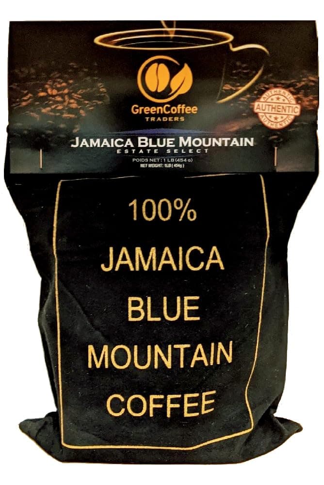 1LB. 100% Jamaica Jamaican Blue Mountain Roasted Coffee - City Roast, 1lb Bag