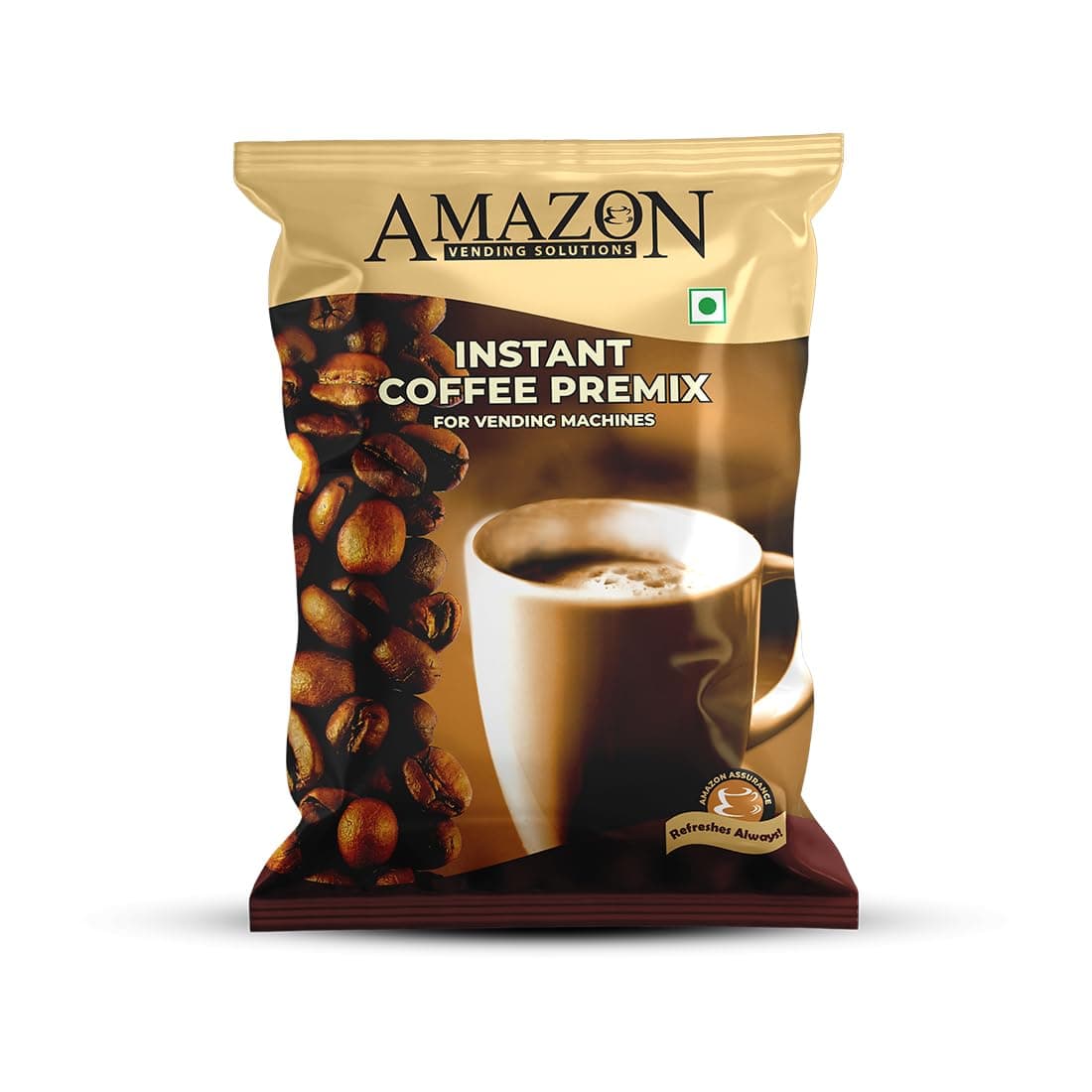 3 In 1 Regular Coffee Premix Powder Coffee Milk And Sugar 1 Kg Pack For Vending Machine And Manual Use, Bag